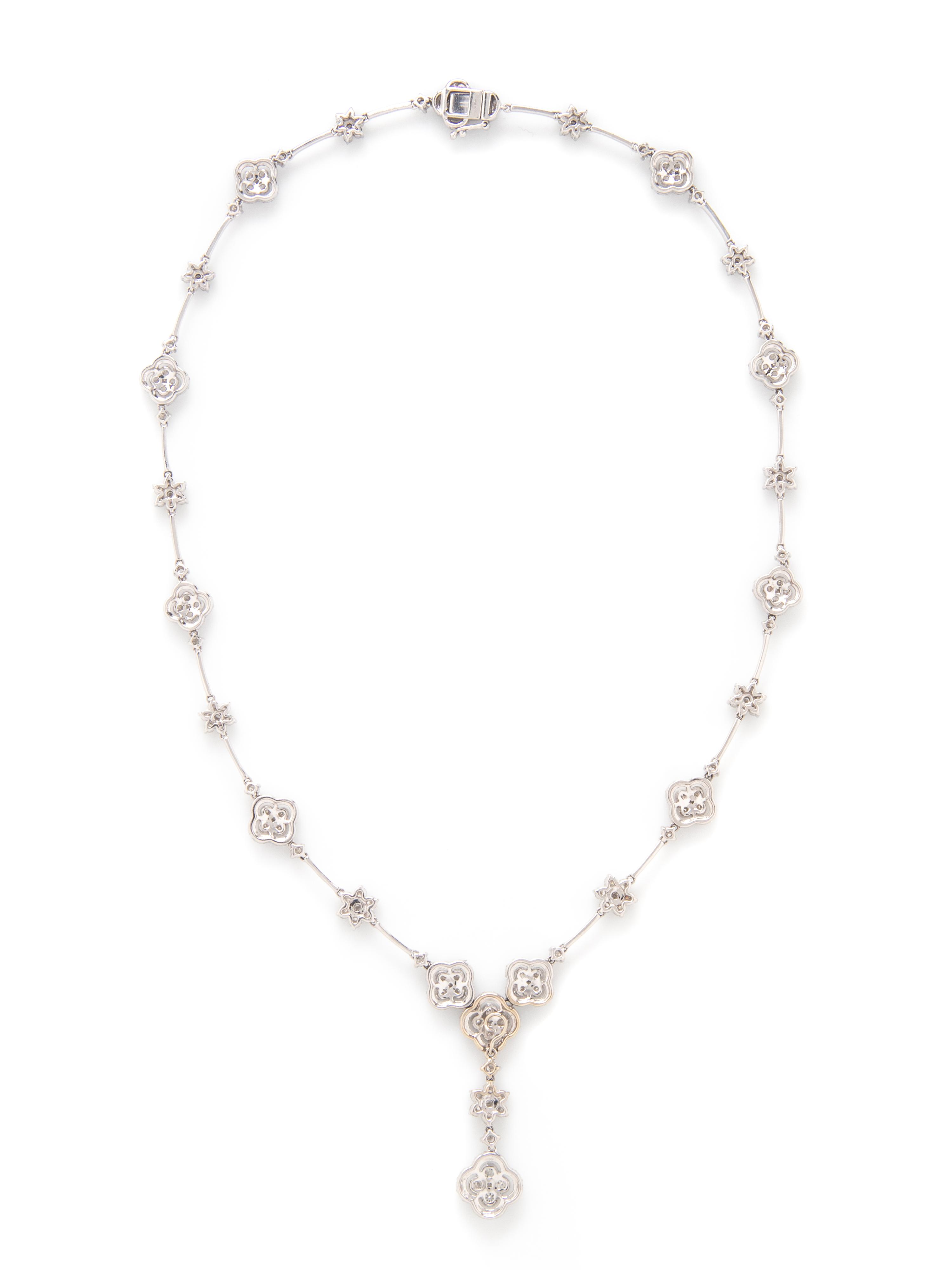 WHITE GOLD AND DIAMOND NECKLACE