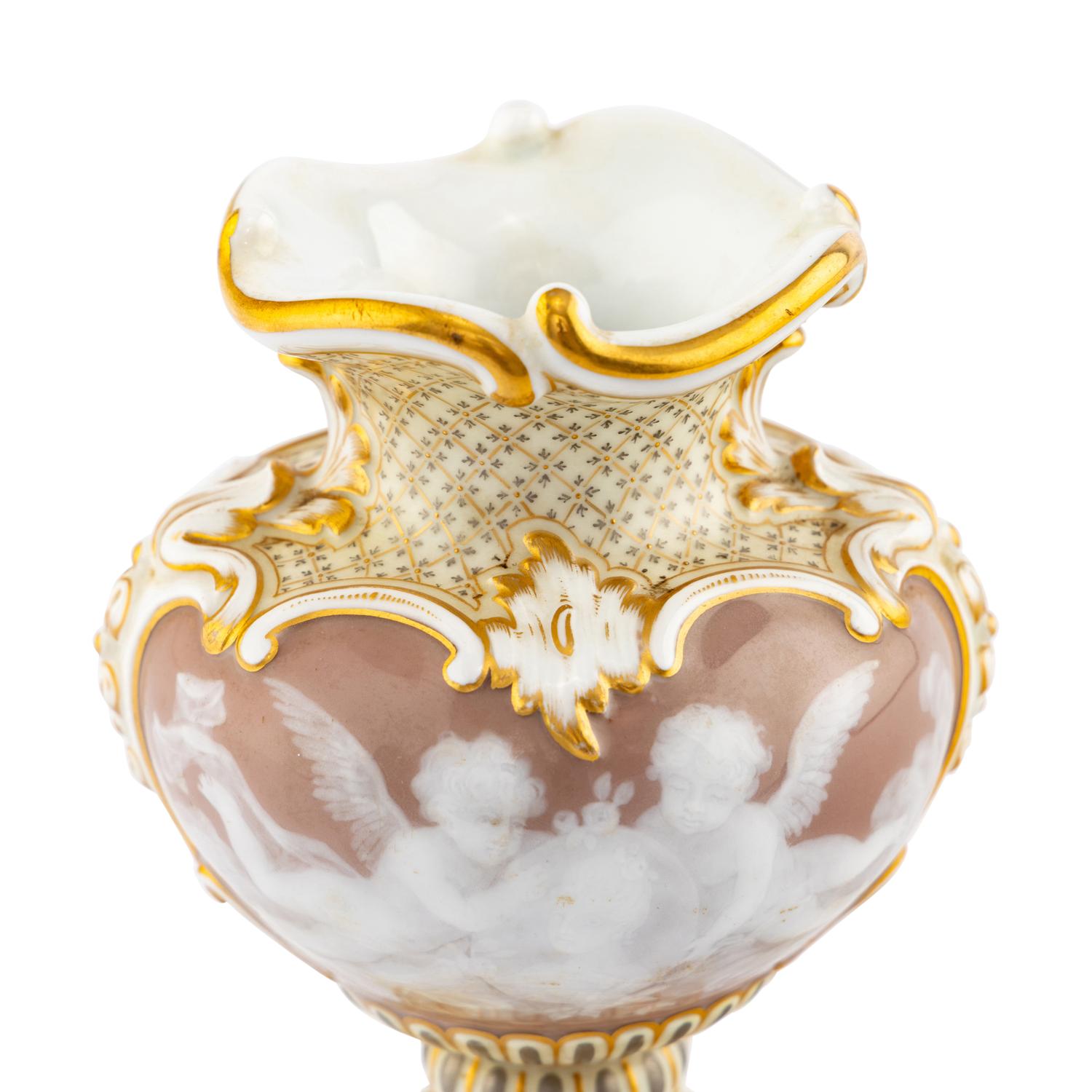 A Meissen Pâte-sur-Pâte Porcelain Vase