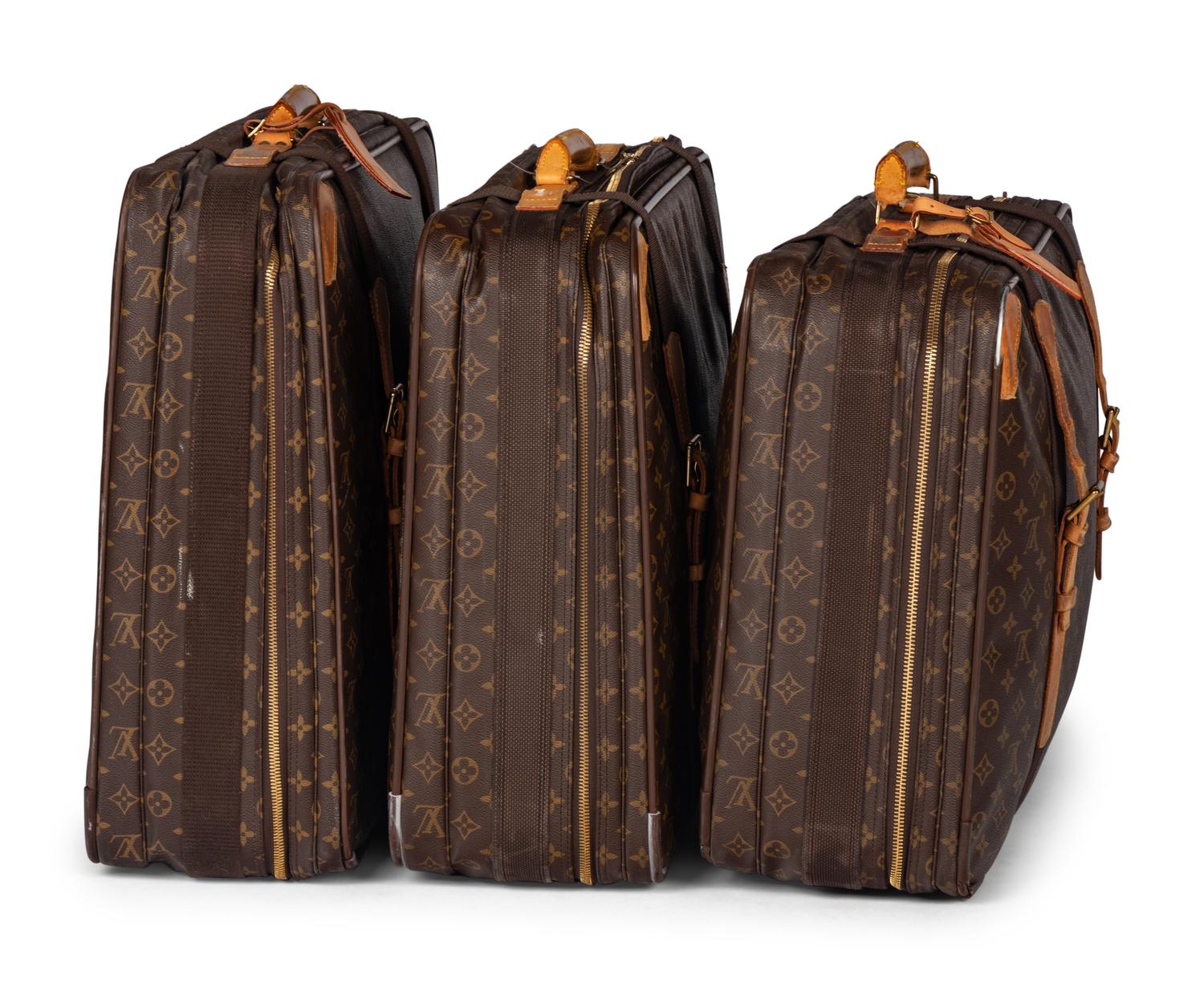 Three Louis Vuitton Satellite Travel Bags