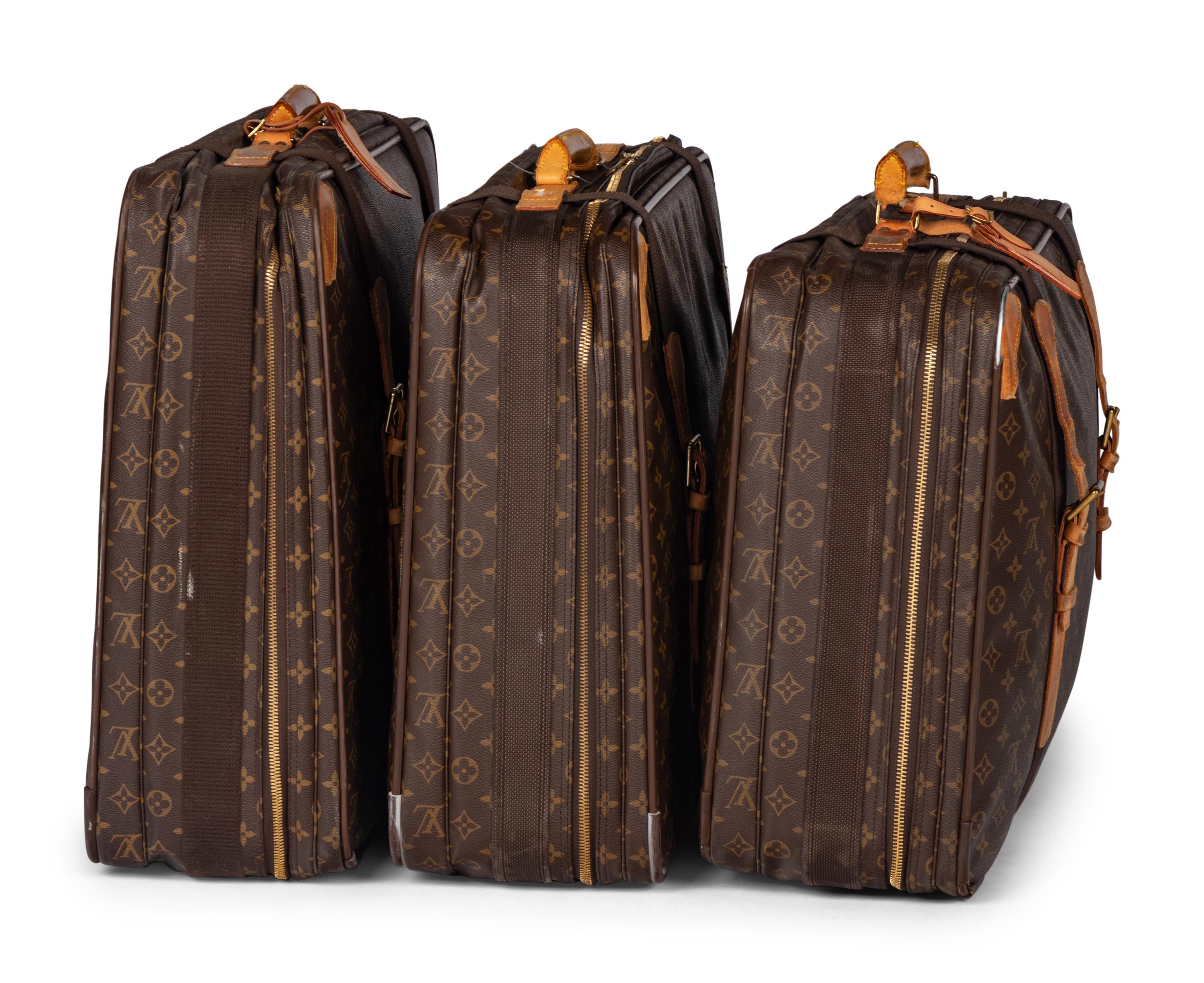 Three Louis Vuitton Satellite Travel Bags