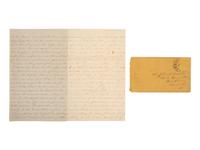 [CIVIL WAR]. Soldier's letter detailing the execution of an identified deserter by firing squad. "Head Quarters 1st Division 2nd Corp," 2 October 1863.