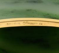 Two Elsa Peretti for Tiffany & Co . 18 Karat Gold Mounted Carved Hardstone Cases