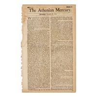 [Native-Americana] [Eliot, John] The Athenian Mercury, with a Postscript Honoring John Eliot