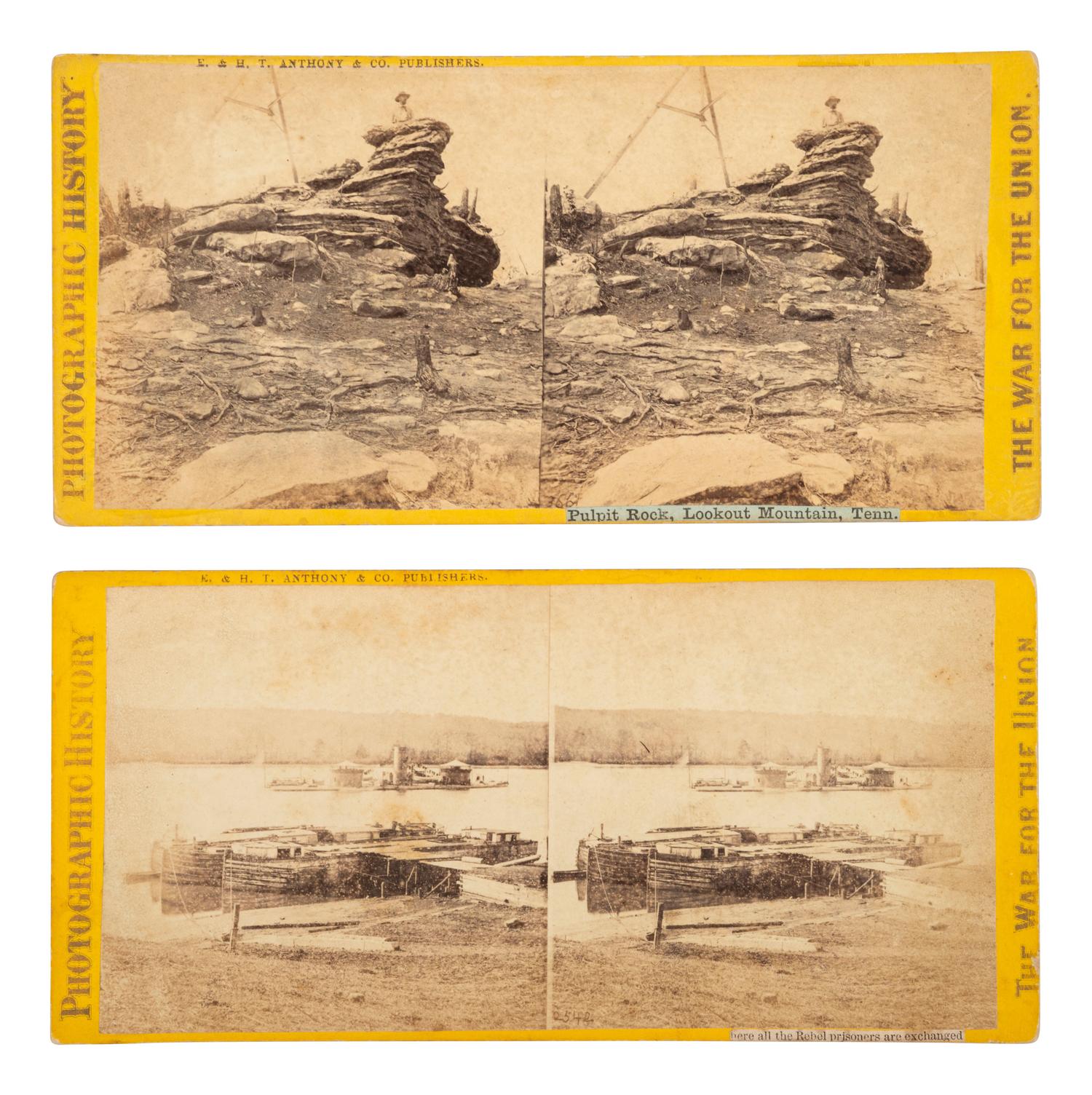[CIVIL WAR]. Exchanged Rebel Prisoners going to Coxe's Landing... NY: Anthony & Co. [ With: ] 2 views.