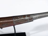 Siberian Yupik Wood Pipe, with Brass and Pewter Inlay