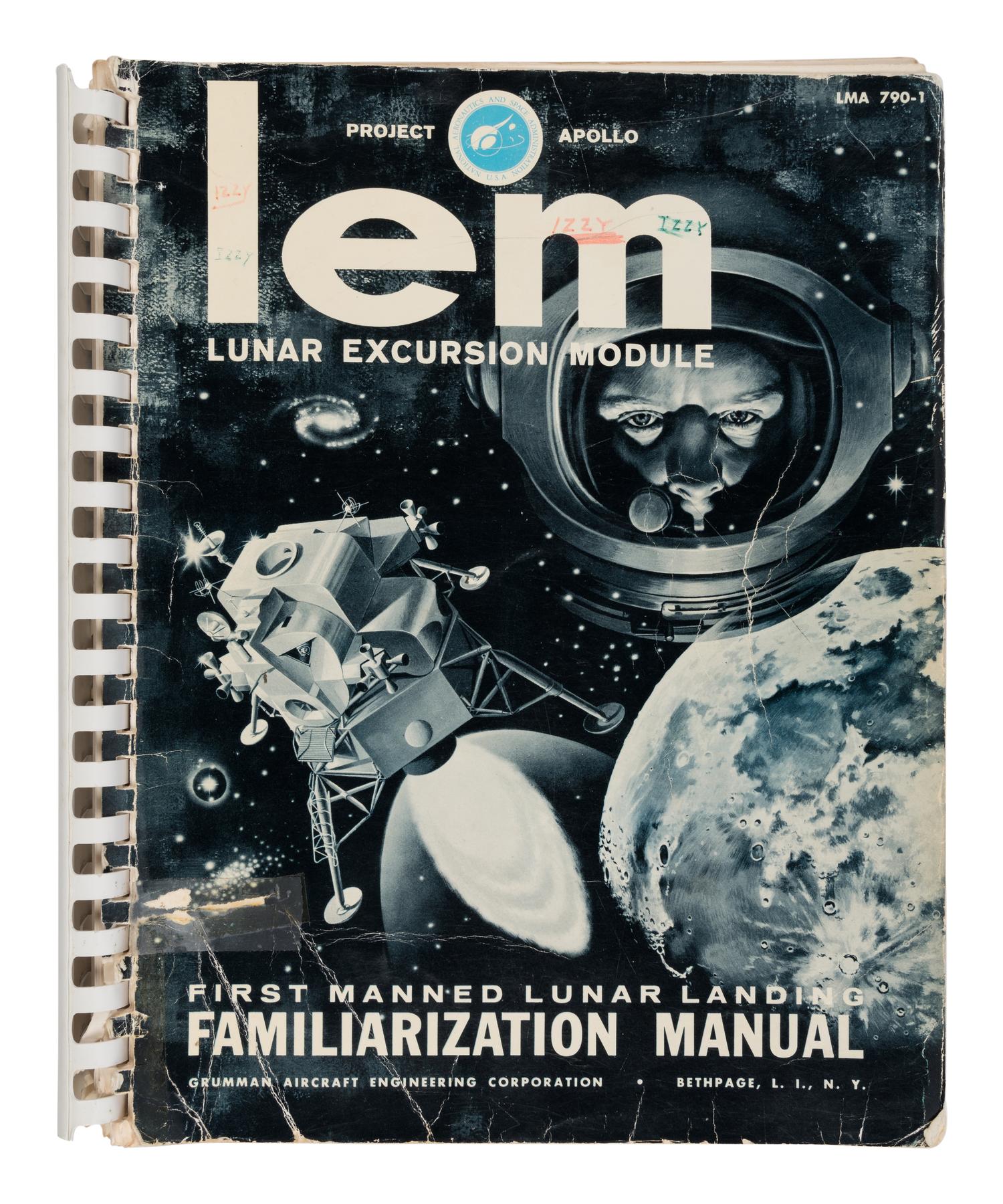 [NASA]. Lunar Excursion Module First Manned Lunar Landing Familiarization Manual . Grumman Aircraft Engineering Corporation, 15 October 1965.