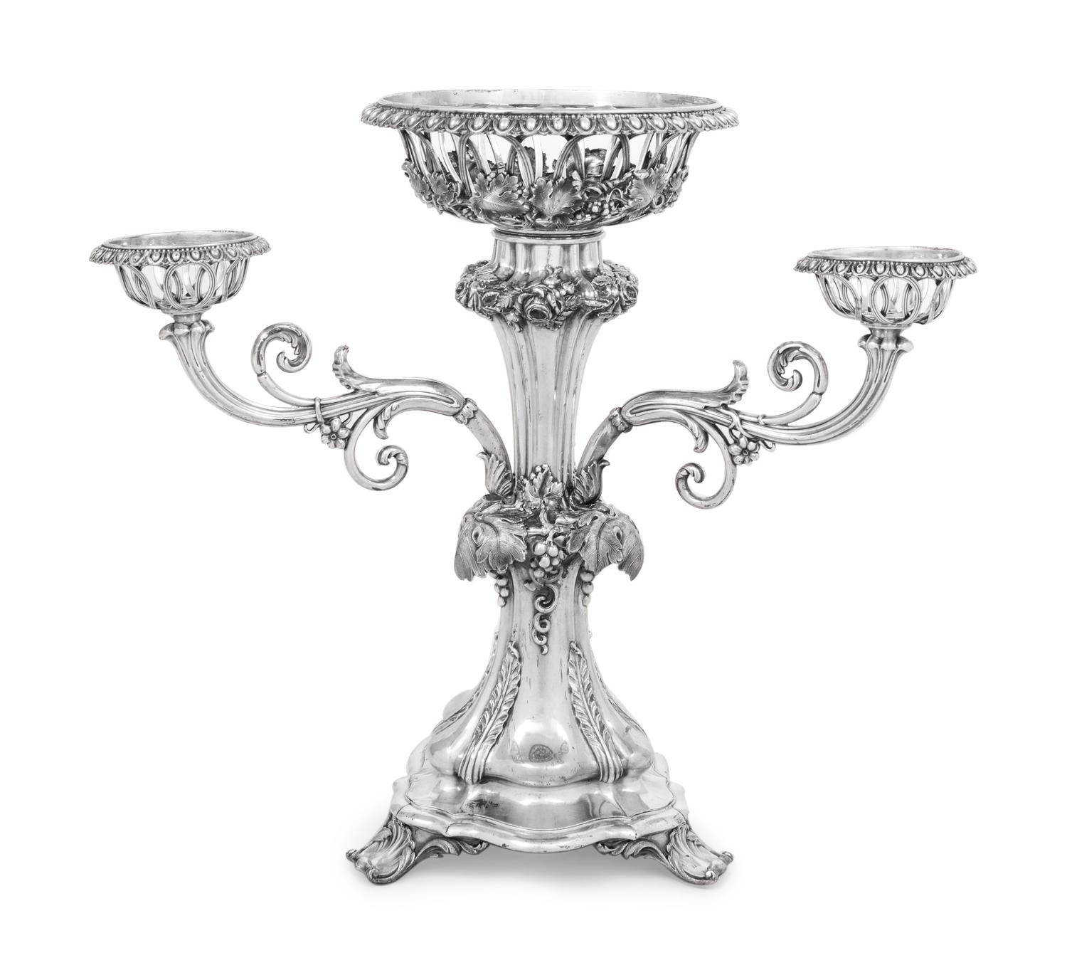 An English Silver-Plate Épergne