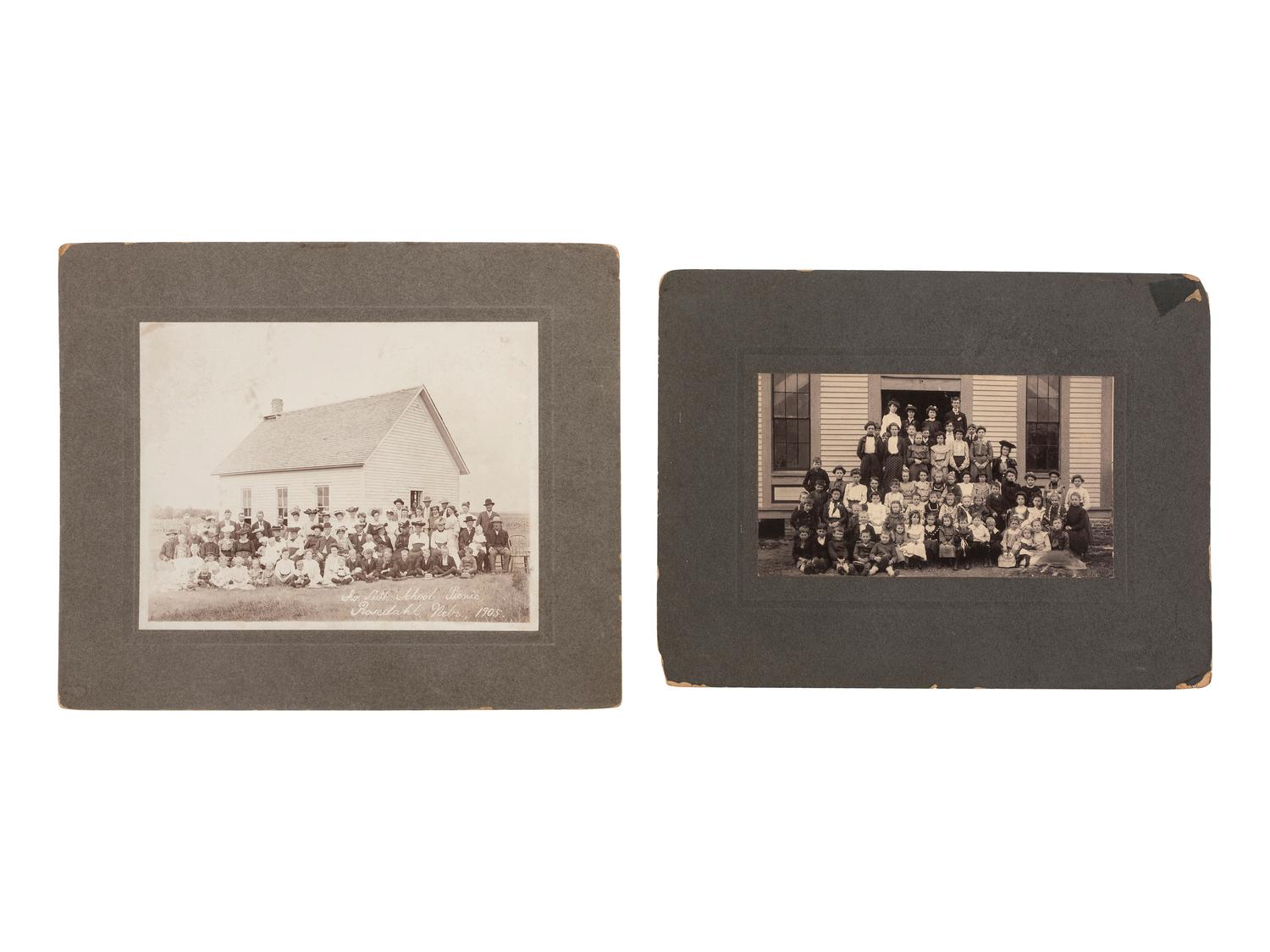 [EARLY PHOTOGRAPHY]. 16 photographs featuring interesting and curious groups of people.