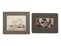 [EARLY PHOTOGRAPHY]. 16 photographs featuring interesting and curious groups of people.