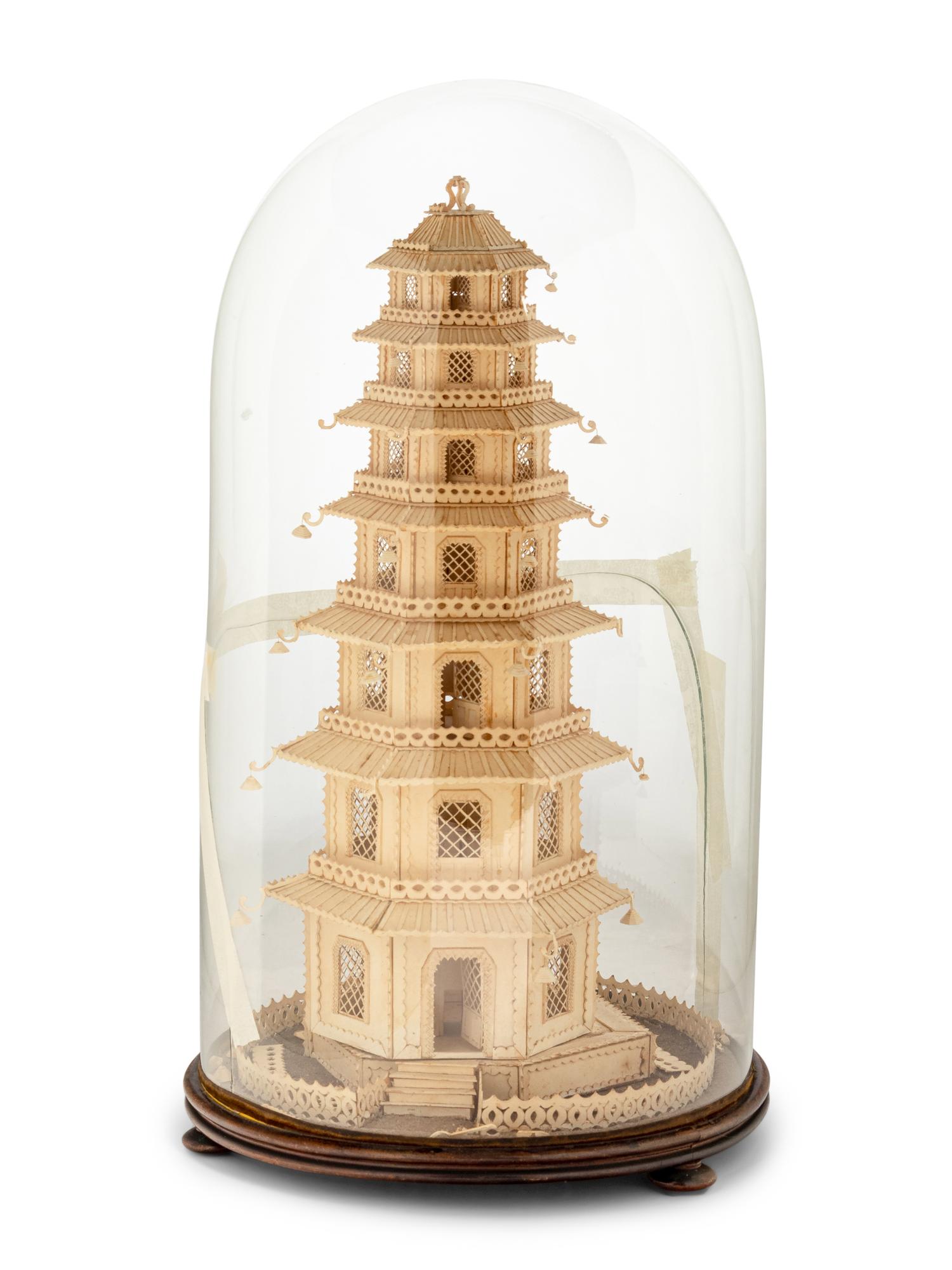A Rolled Paper Model of a Pagoda