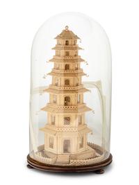 A Rolled Paper Model of a Pagoda