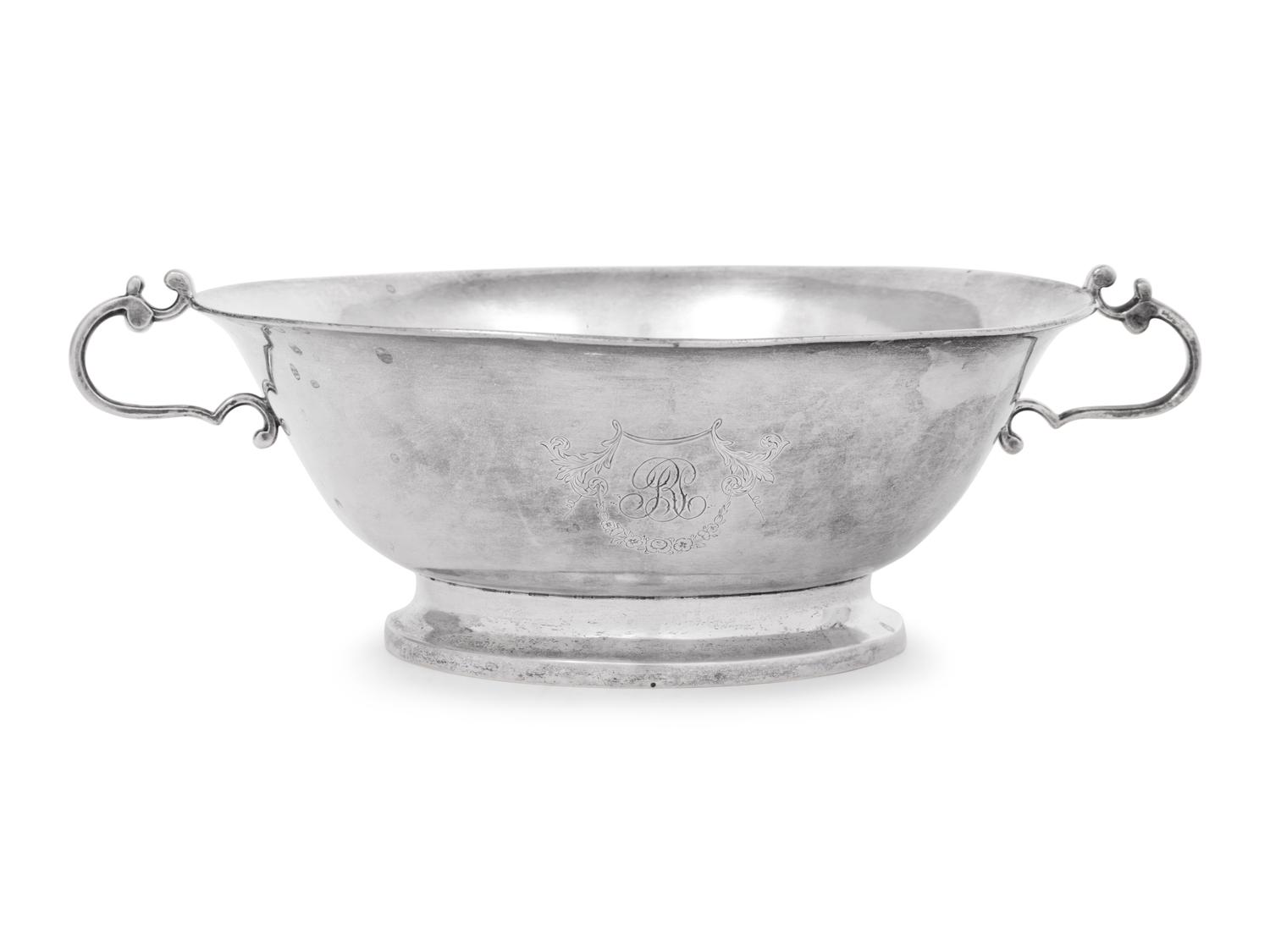 A Continental Silver Handled Bowl