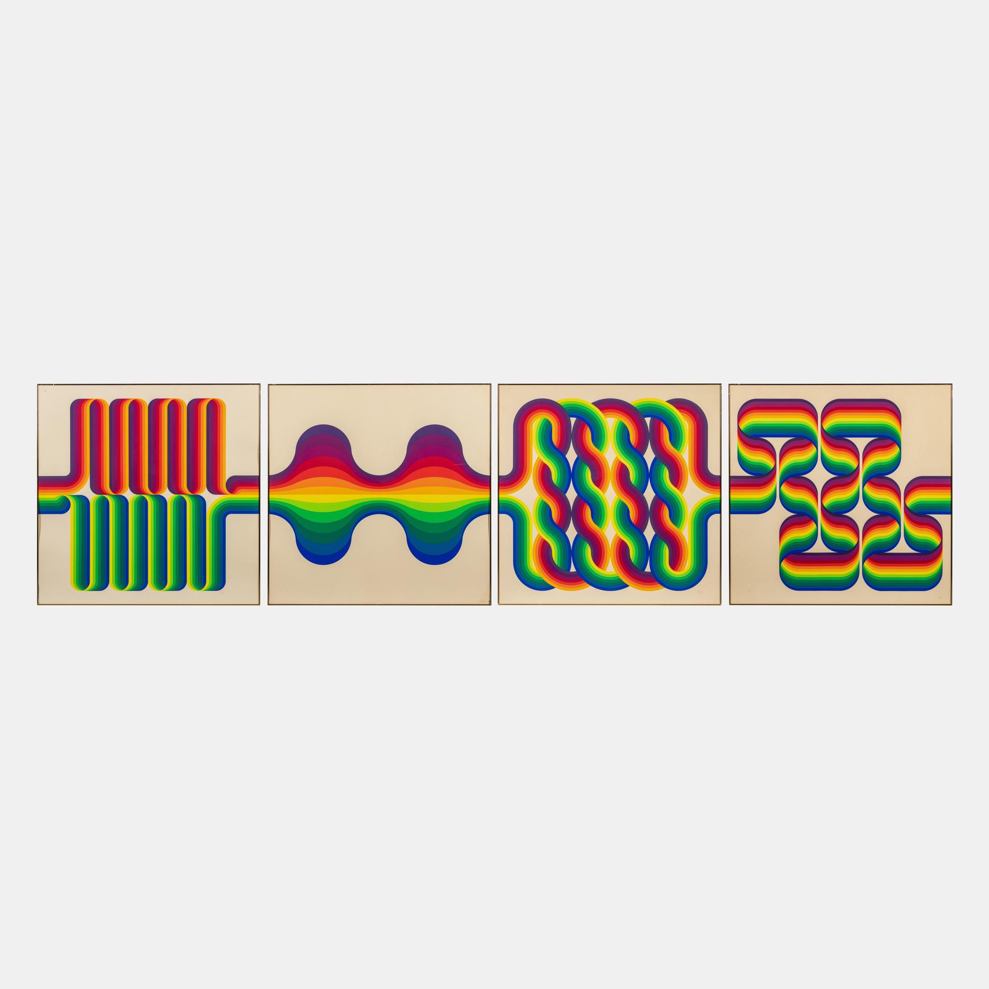 La Longue Marche (four prints), 1974-1975