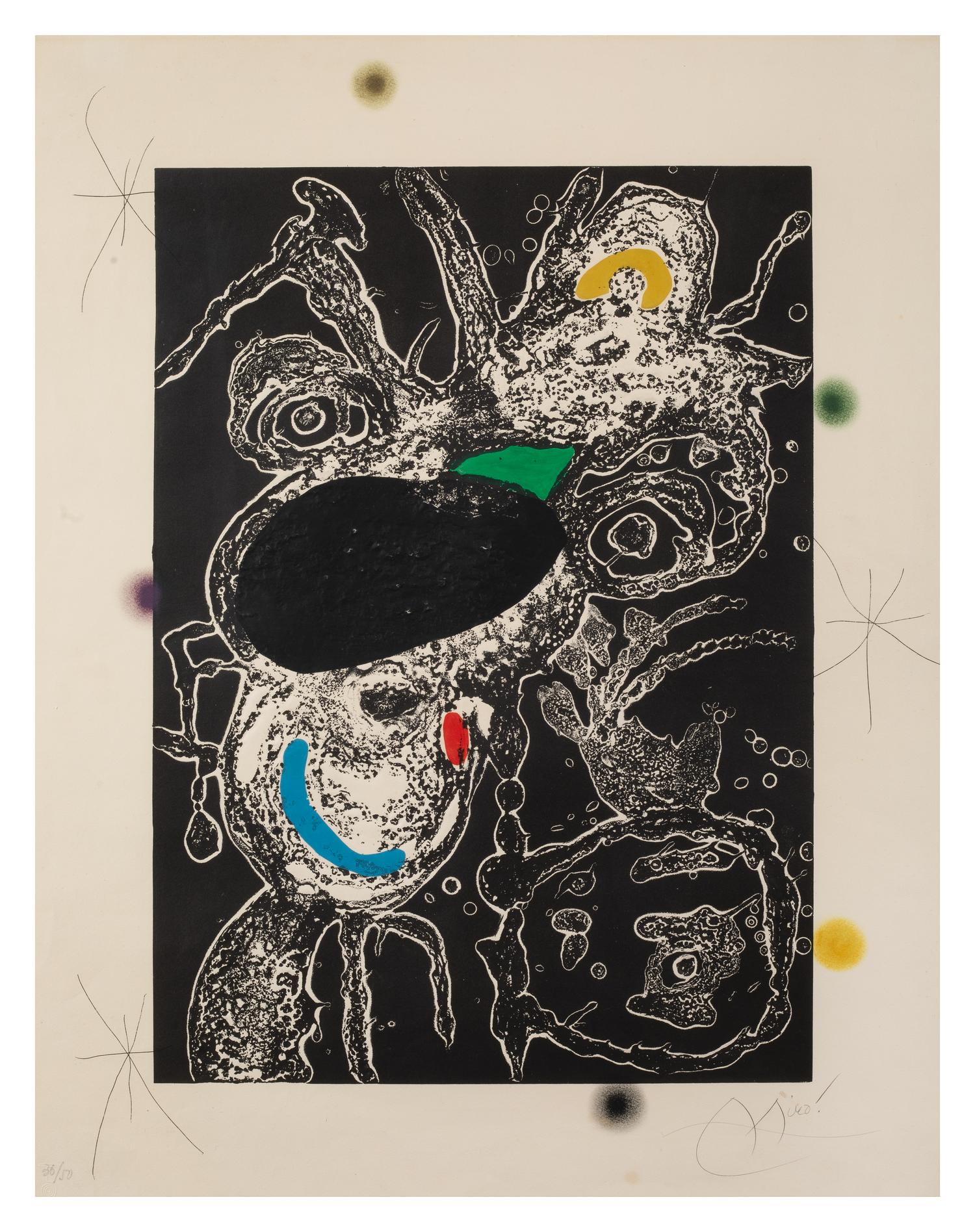 Plate III from Espriu - Miró , 1975