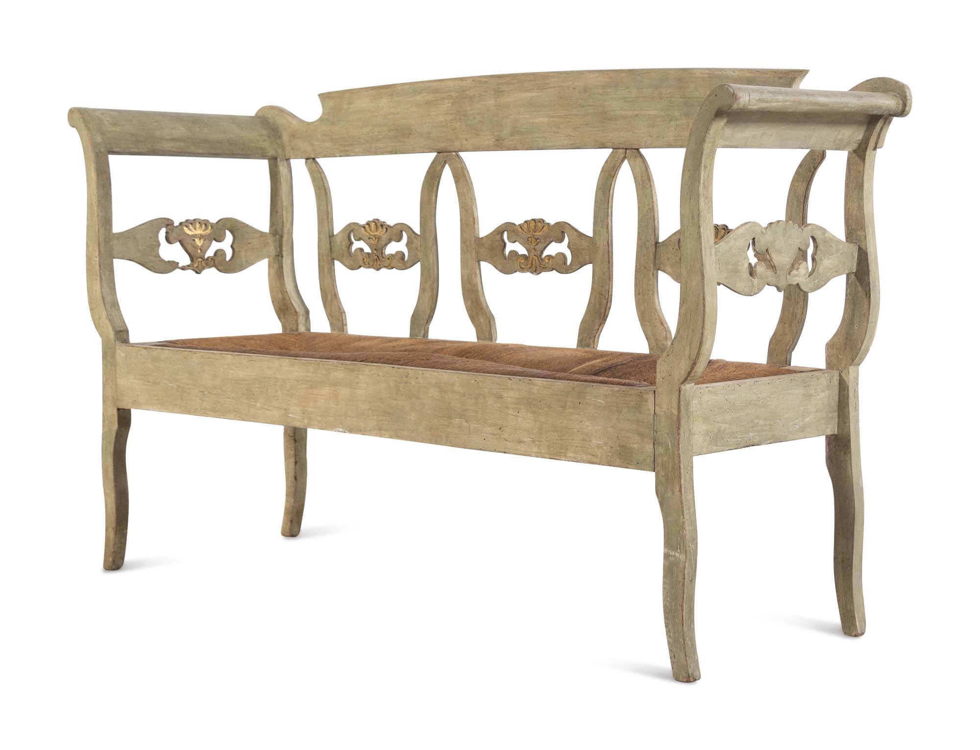 An Italian Painted Settee