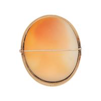 SAULINI, SHELL CAMEO BROOCH