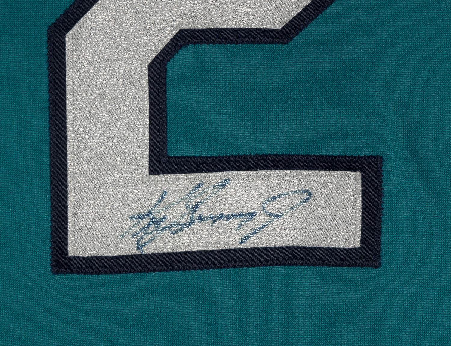 A Ken Griffey Jr. Signed Autograph Seattle Mariners Baseball Jersey (Beckett Authentication Services Letter),
