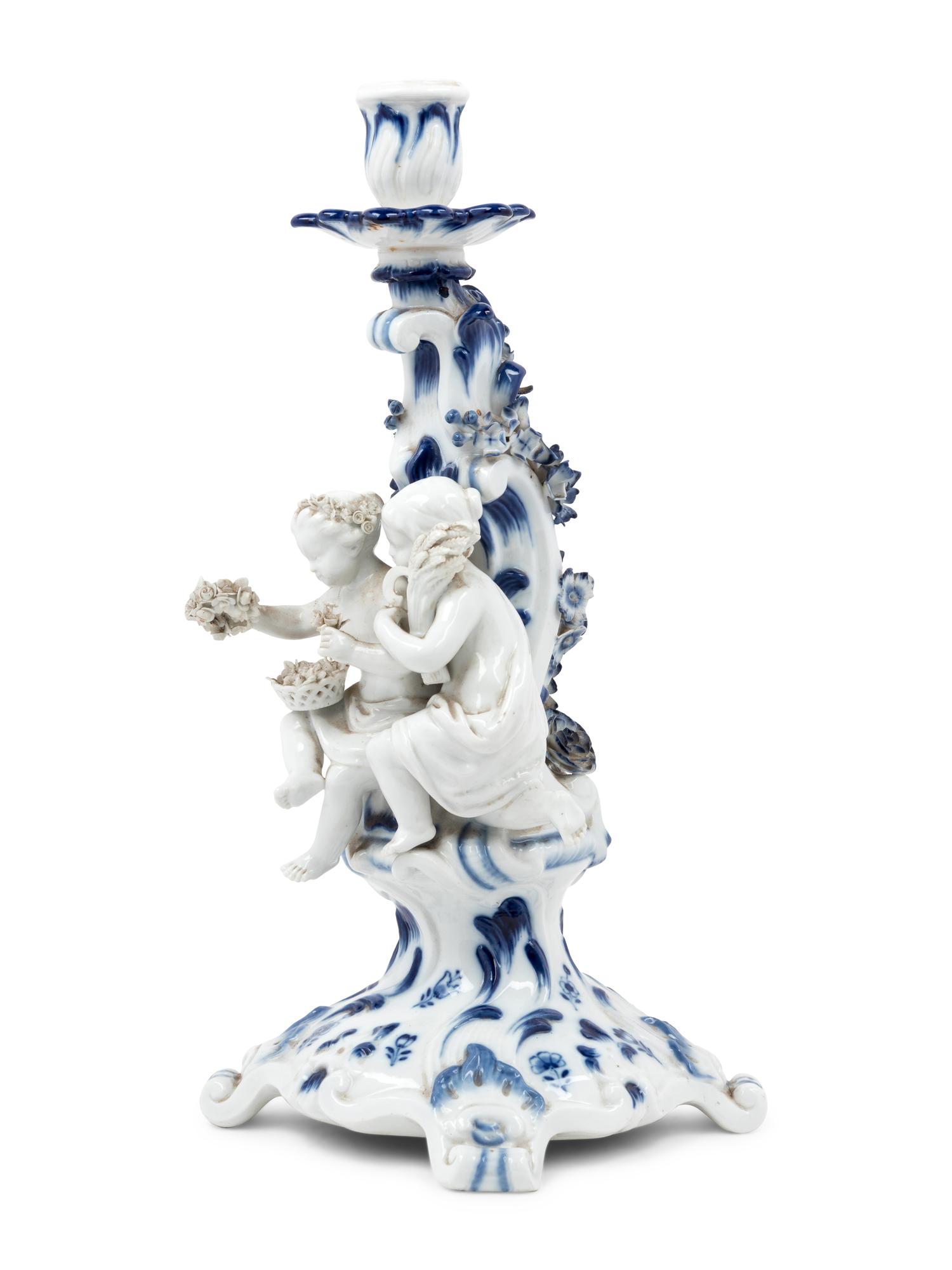 A Meissen Porcelain Candelabrum Base