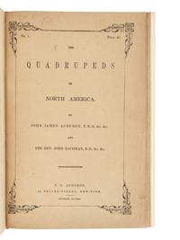 [AMERICANA]. AUDUBON, John James (1785-1851) and John BACHMAN (1790-1874). The Quadrupeds of North America . New York: V.G. Audubon, 1849.