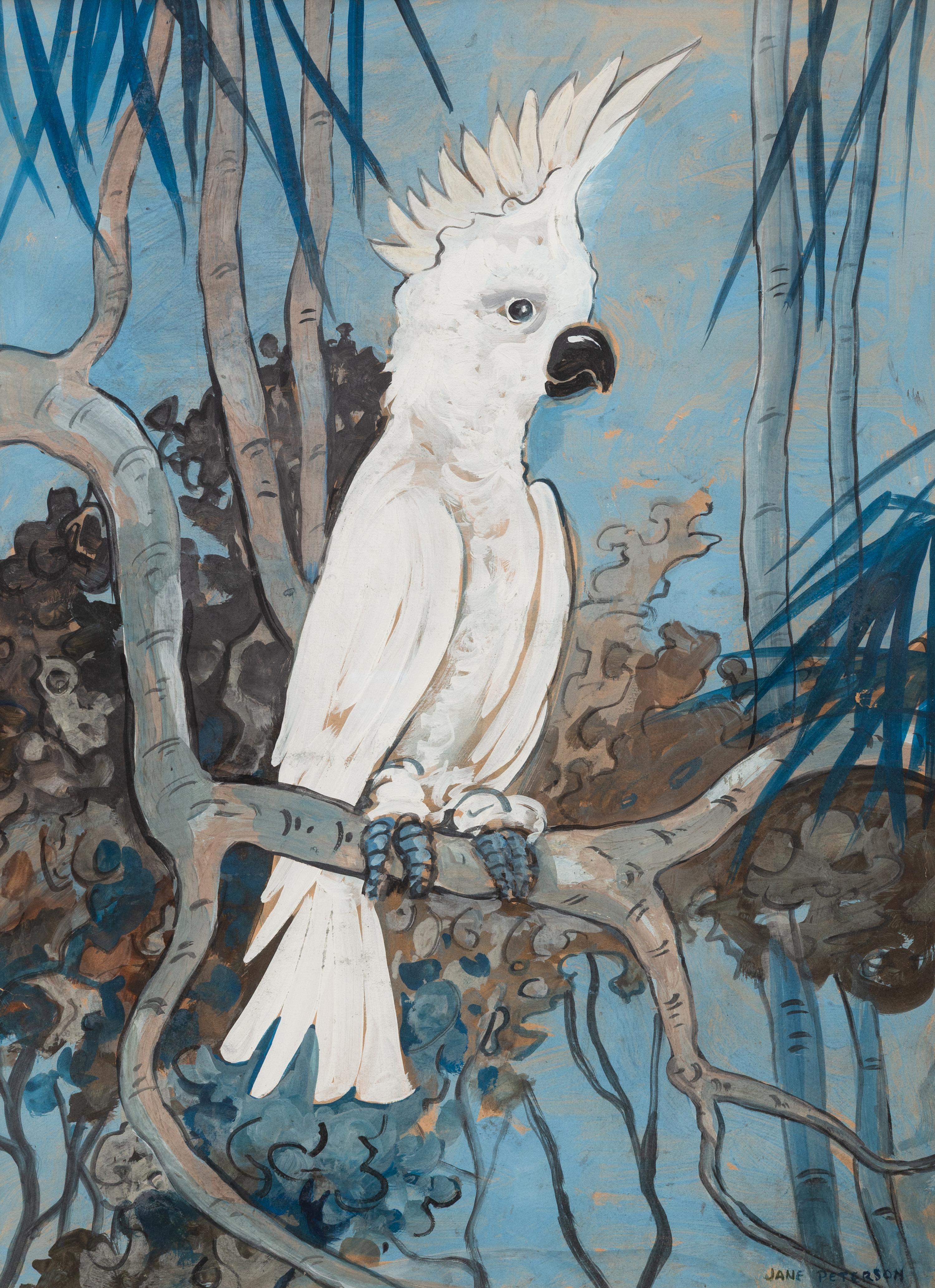 Jane Peterson (American, 1876–1965) — The Perched Cockatoo