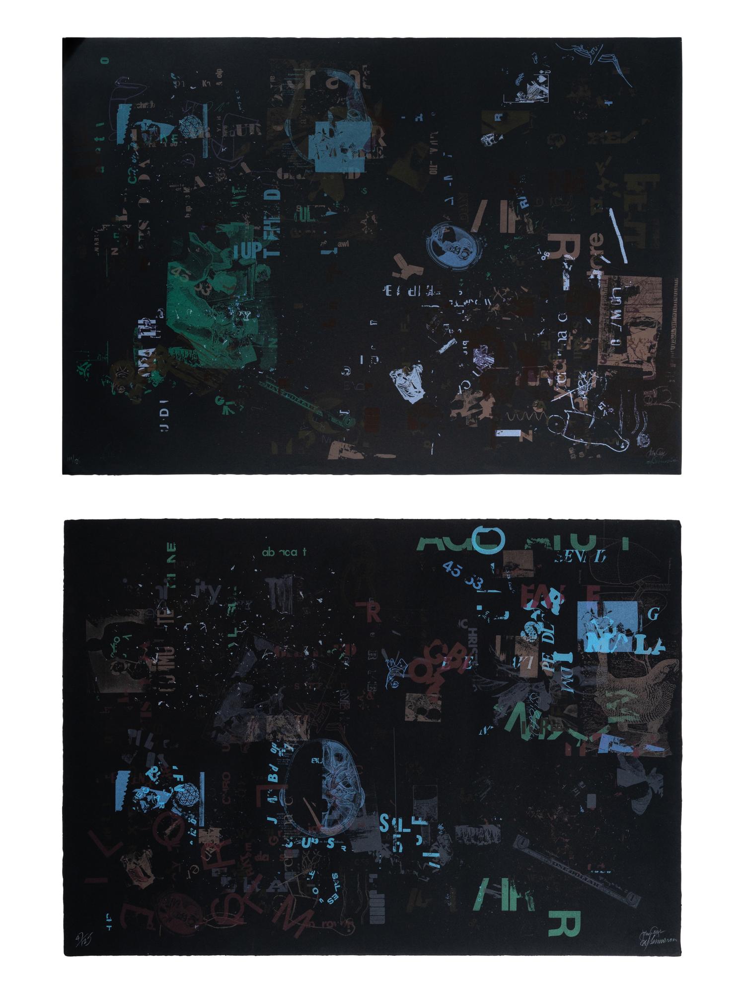 Not Wanting to Say Anything about Marcel (a pair of prints: Lithograph A; Lithograph B ), 1969