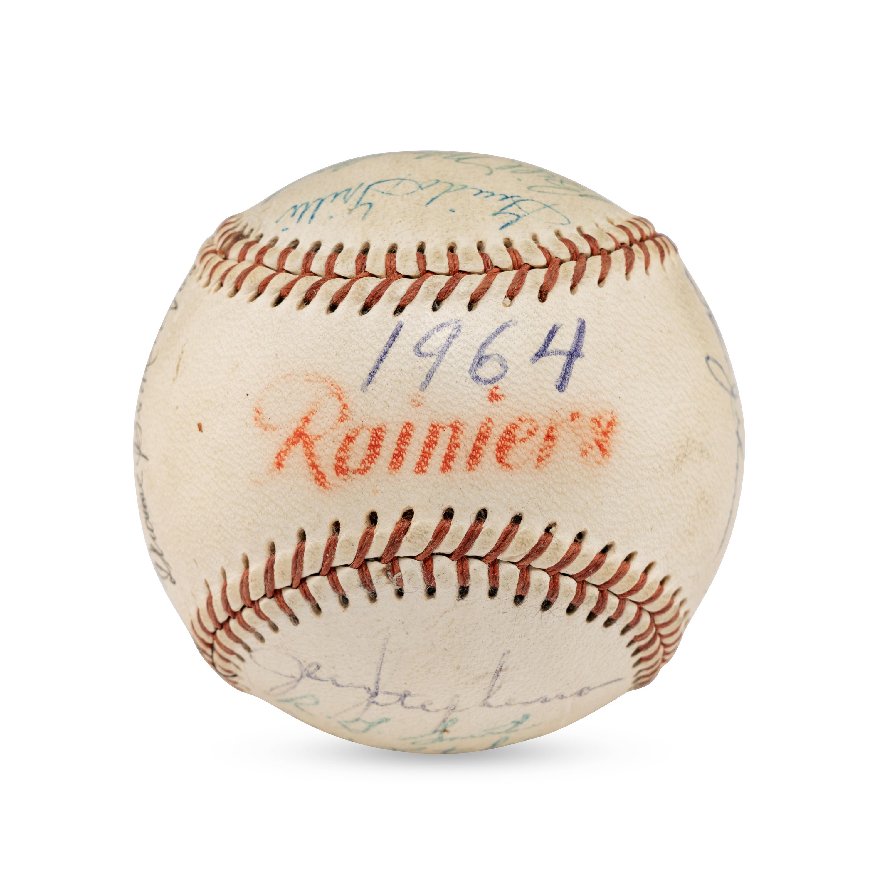 A 1964 Seattle Rainers Team Signed Autograph Baseball