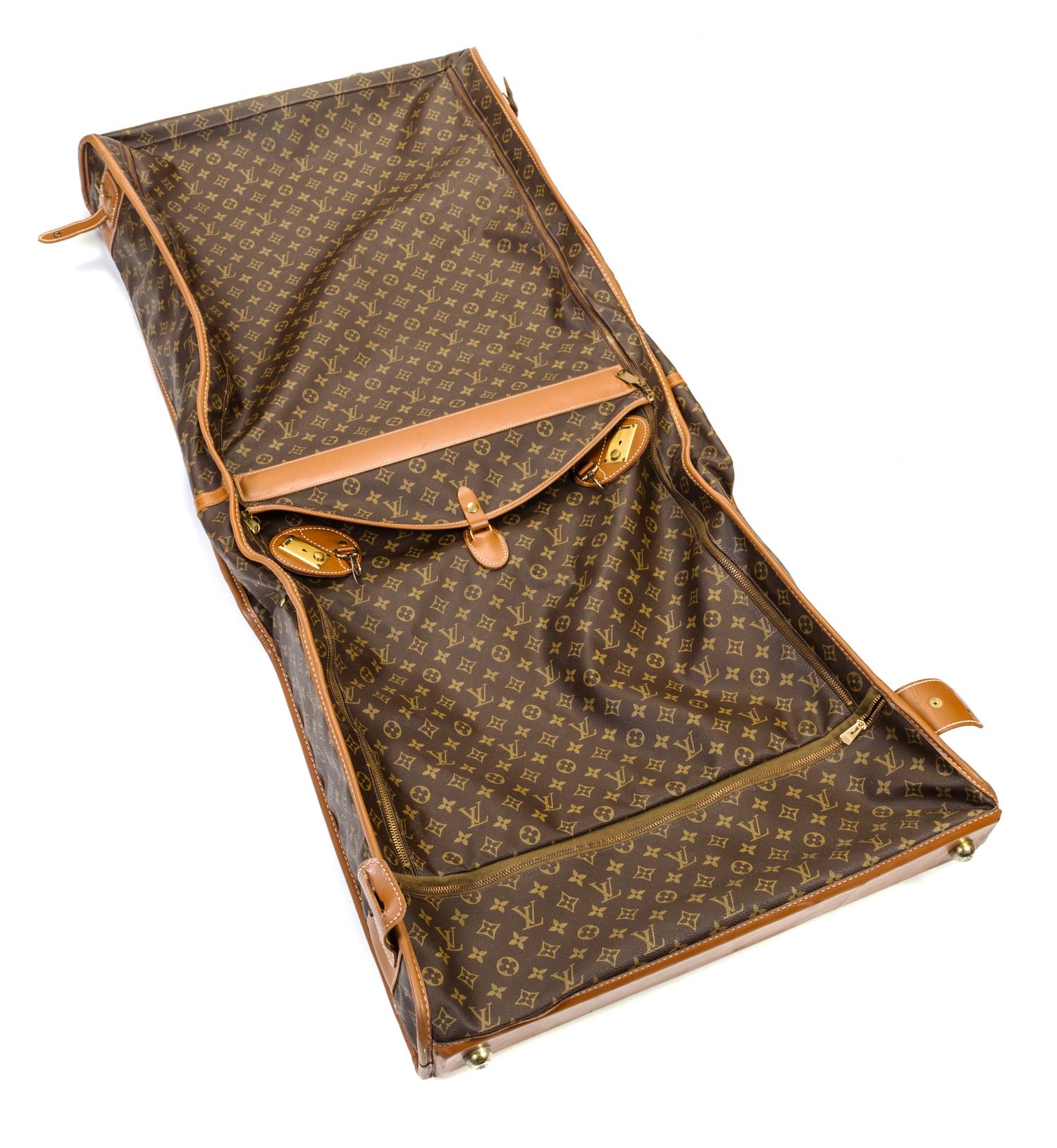 A Louis Vuitton Monogram Canvas Hardtop Garment Bag, 24" x 24" x 11"; Handle drop: 2".