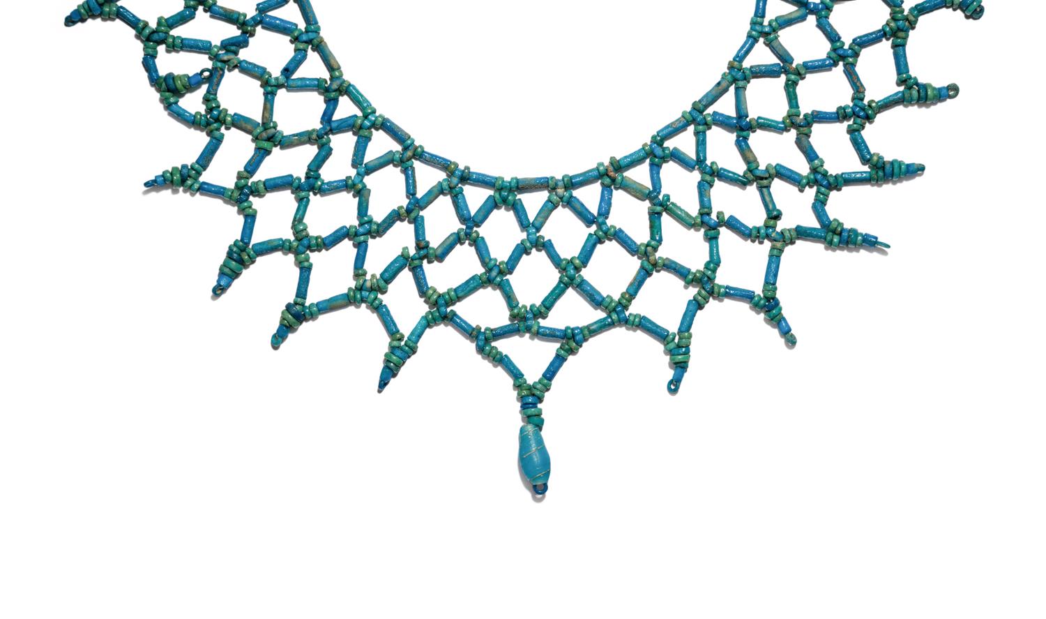 A Egyptian Bead and Faience Necklace