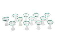 A Set of Twelve Ida Paulin Cordial Glasses