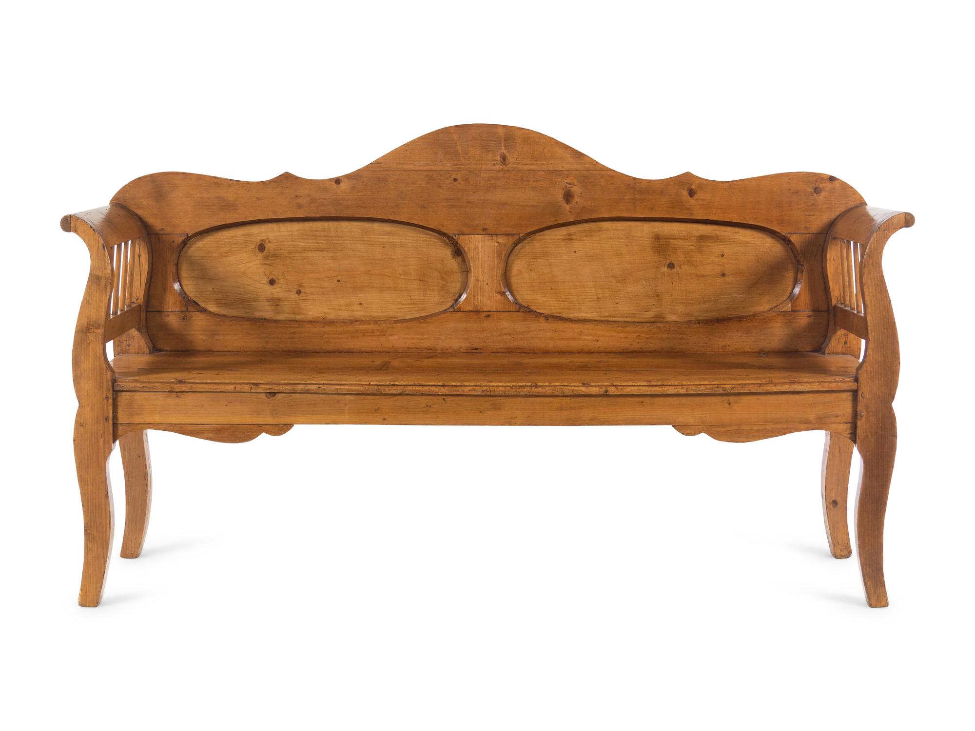 A French or Italian Provincial Pine Bench