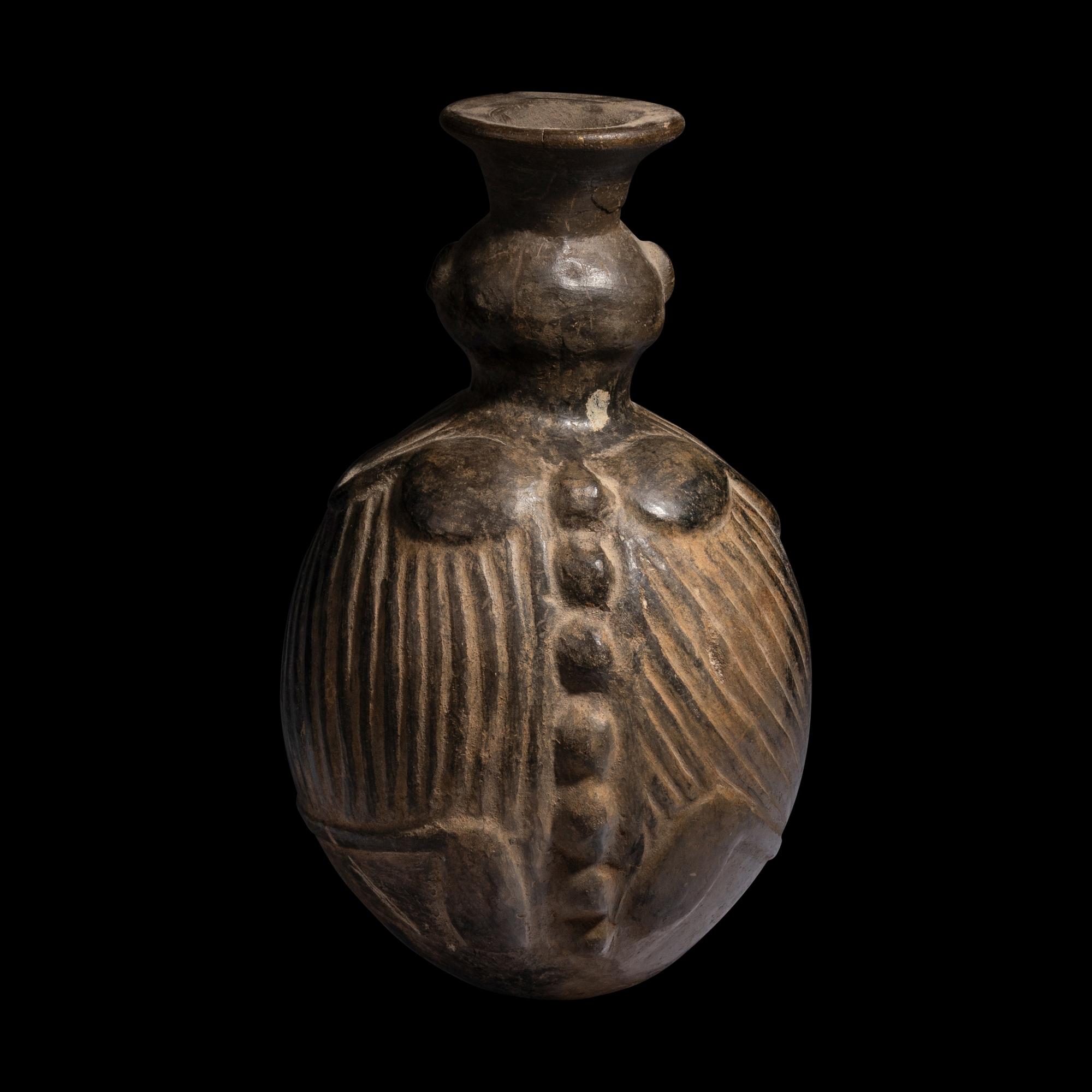 A Chimu-Moche Blackware Vessel