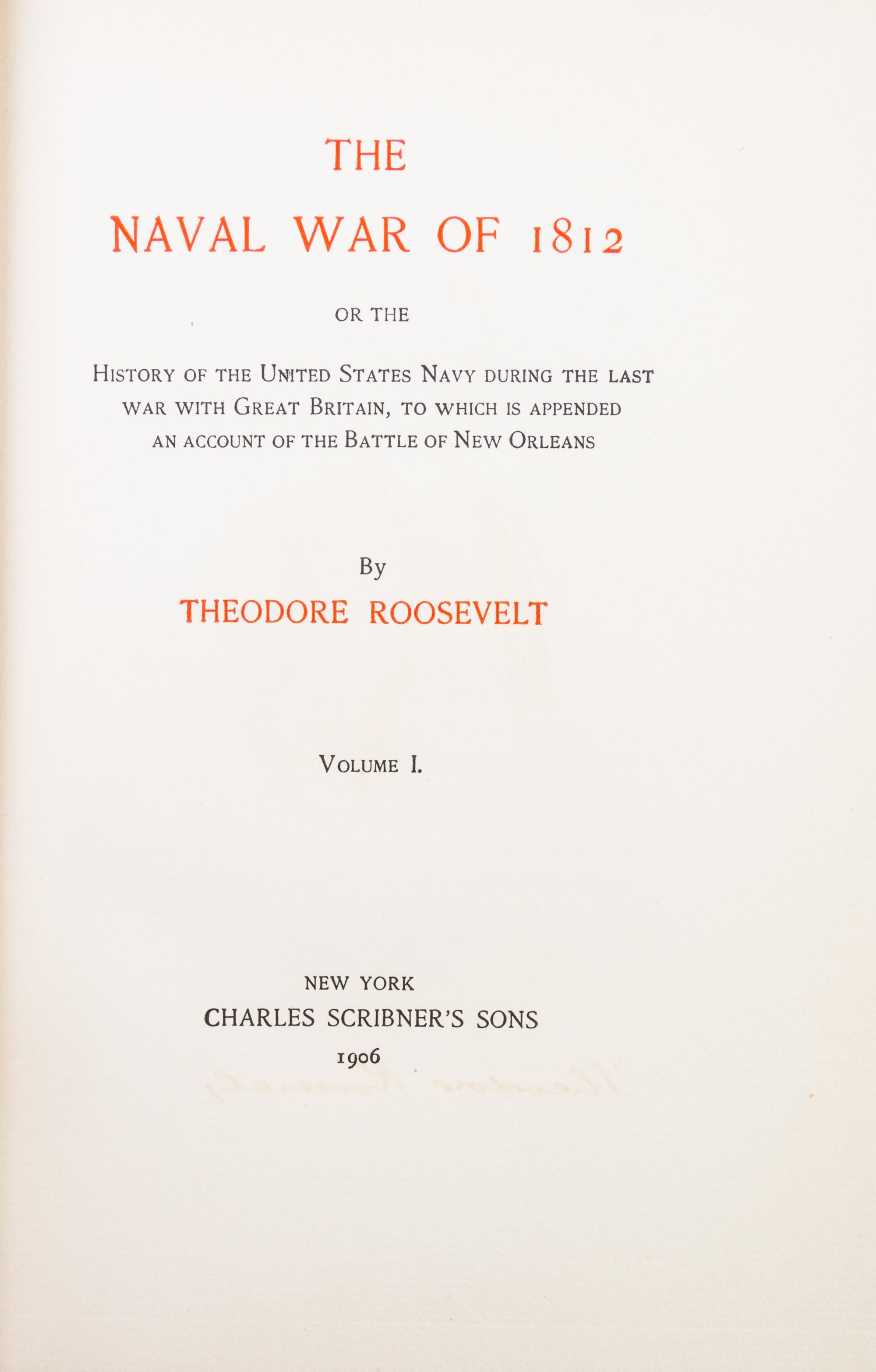 ROOSEVELT, THEODORE. [Works.] New York, 1906. 23 vols. Elkhorn edition, no. 871/1000 copies.