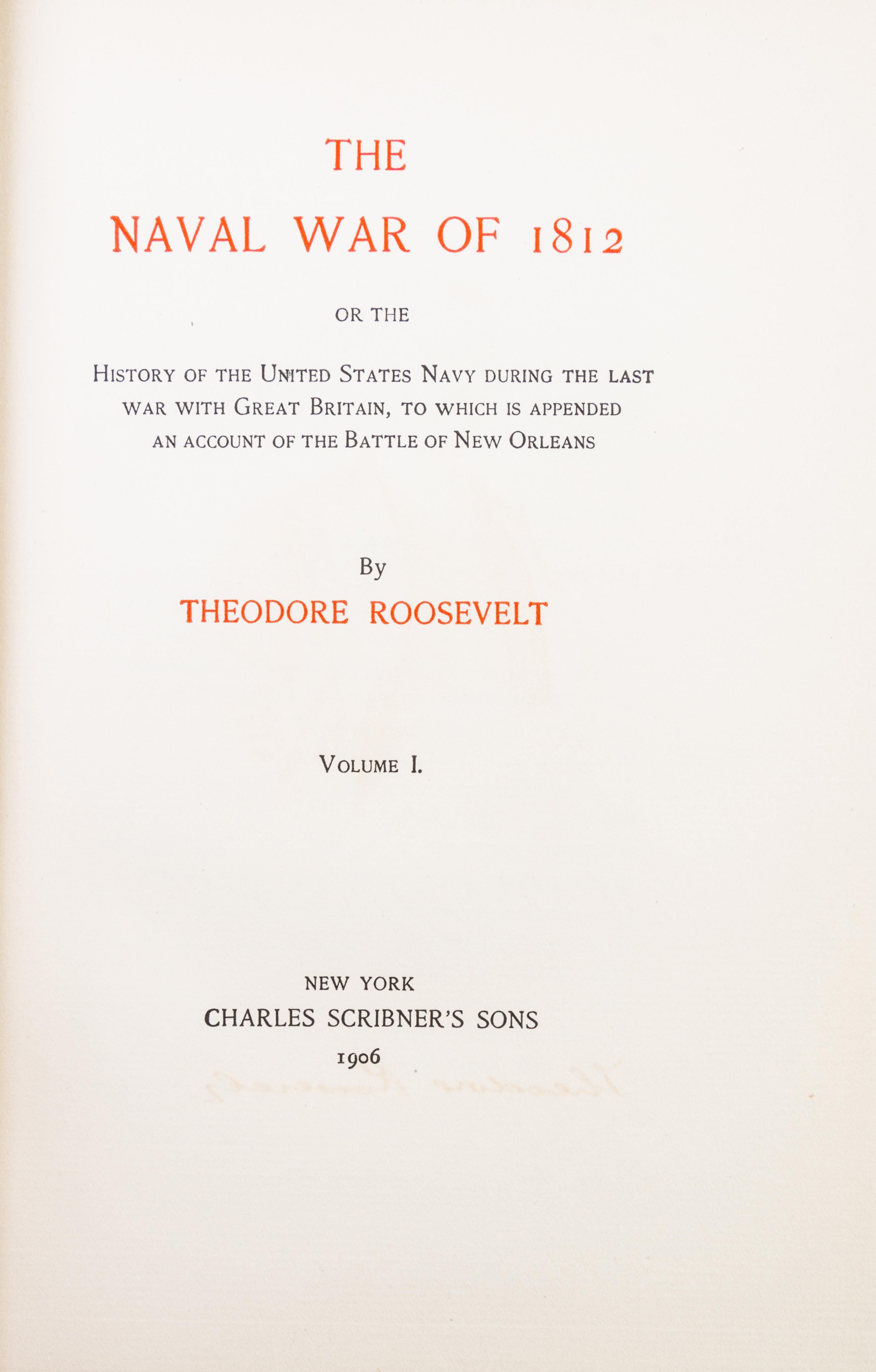 ROOSEVELT, THEODORE. [Works.] New York, 1906. 23 vols. Elkhorn edition, no. 871/1000 copies.