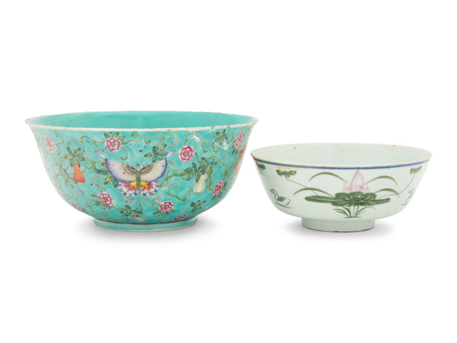 Two Chinese Porcelain Bowls