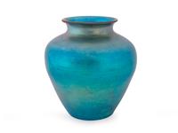 A Steuben Blue Aurene Glass Vase — EARLY 20TH CENTURY