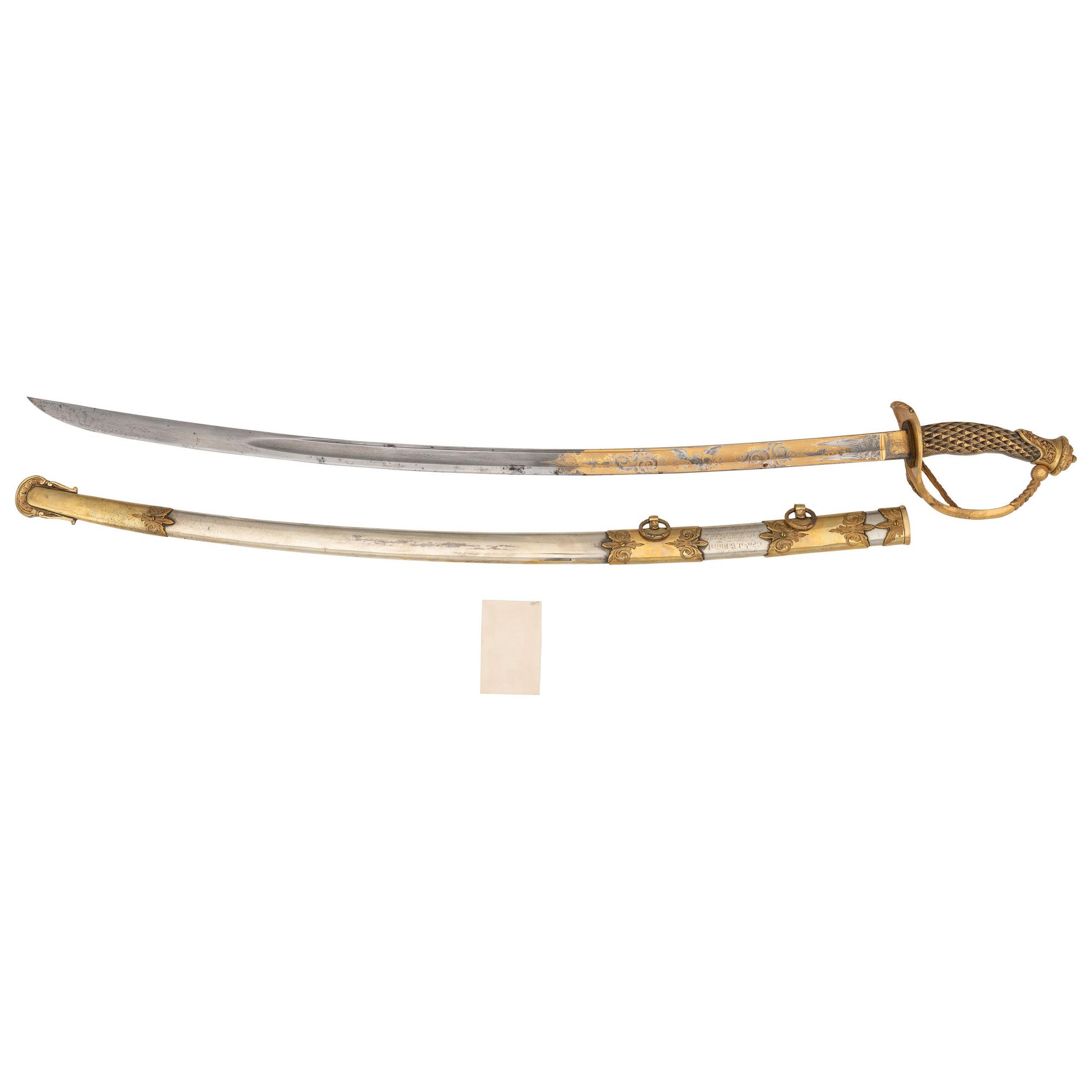 Presentation Grade Clauberg Cavalry Officer's Sword Inscribed to General James G. Blunt with CDV