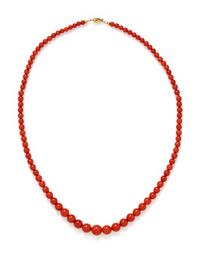 CORAL BEAD NECKLACE