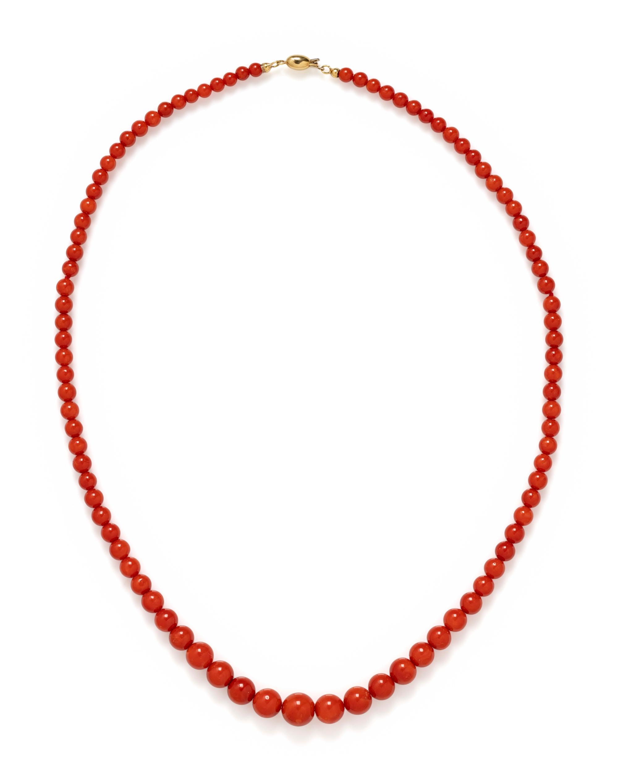 CORAL BEAD NECKLACE