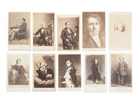 [EARLY PHOTOGRAPHY]. 20+ photographs of 19th century politicians, abolitionists, & authors.