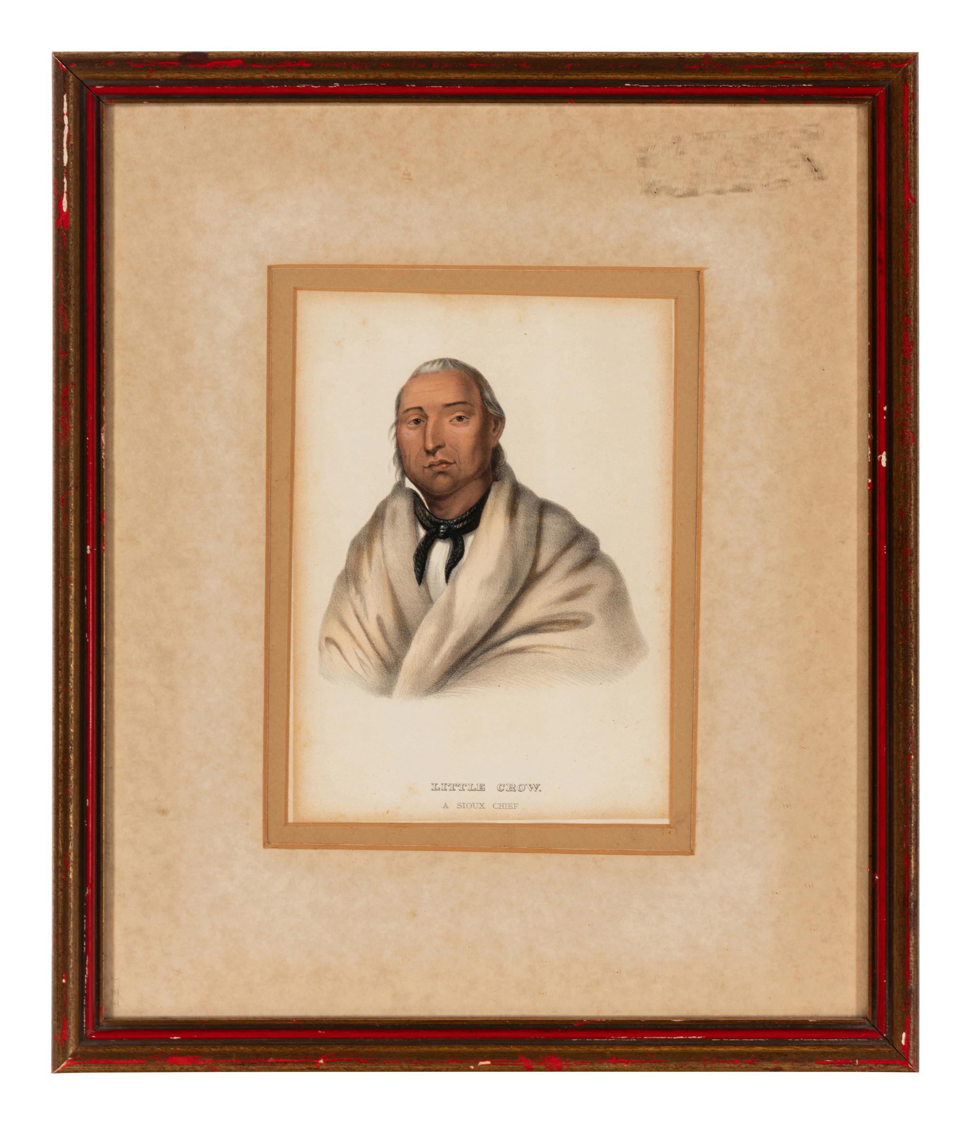 A Set of Three Illustrations for History of the Indian Tribes of North America by Thomas L. McKenney and James Hall