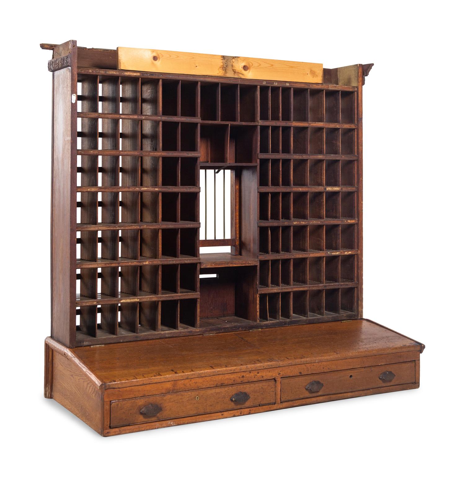 A U.S. Post Office Postal Window with Teller's Cage