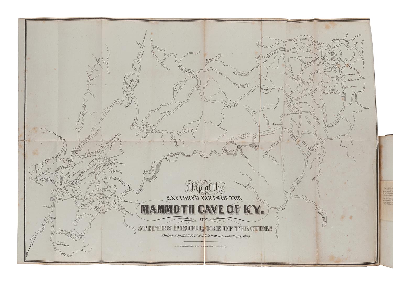[MAMMOTH CAVE]. A group of 3 works about Mammoth Cave, comprising: