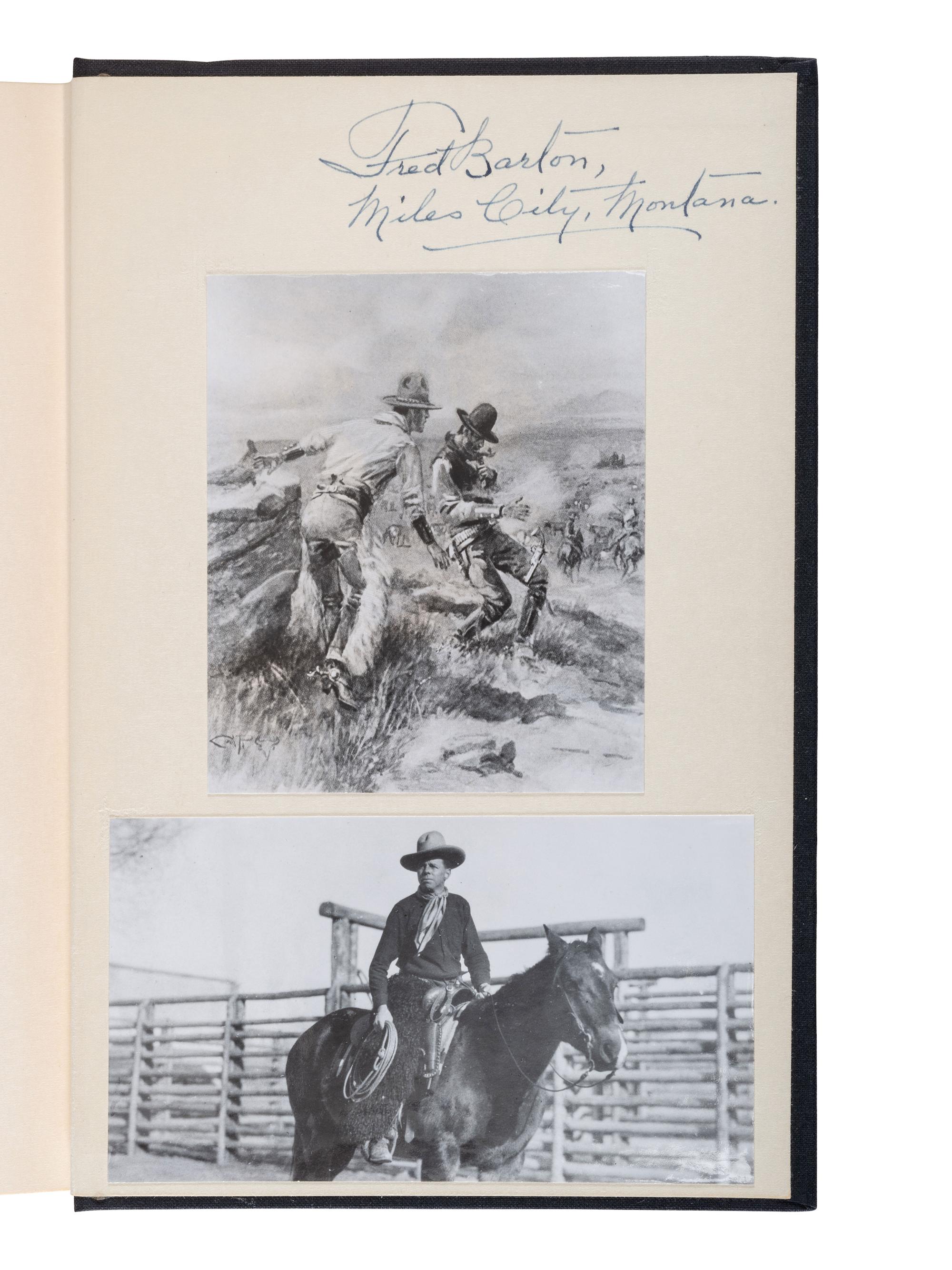[WESTERN AMERICANA]. Fred Barton Library related to Charles M. Russell and the Old West.