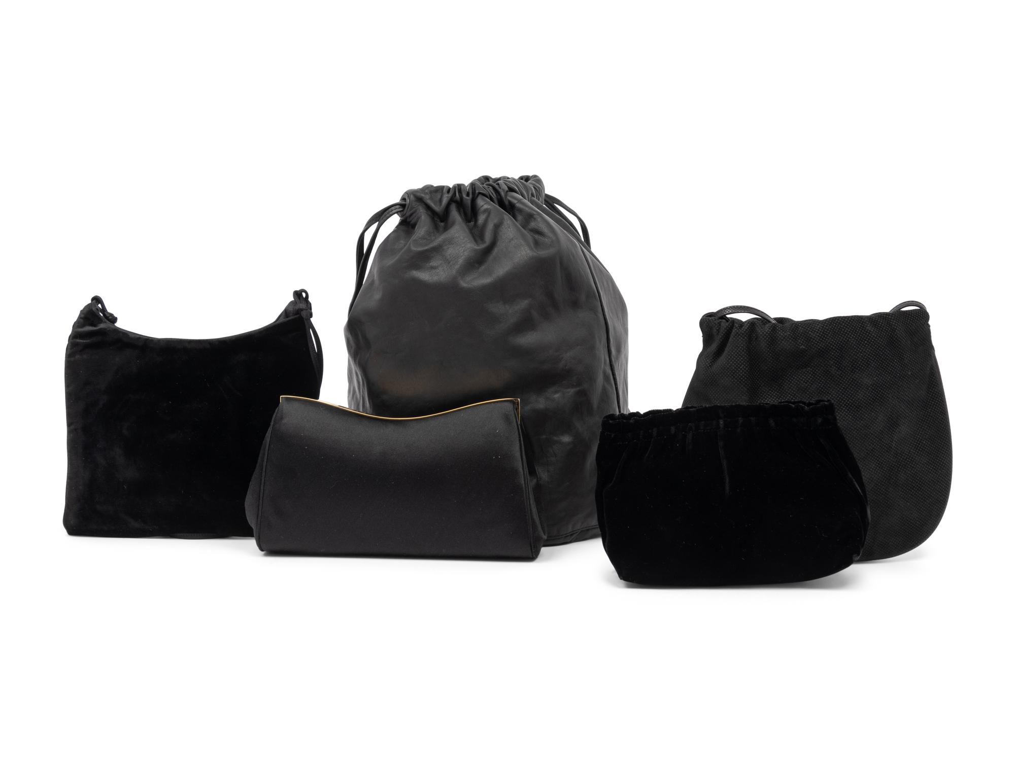 Five Designer Bags: One Leiber, Two Prada, Two Bottega