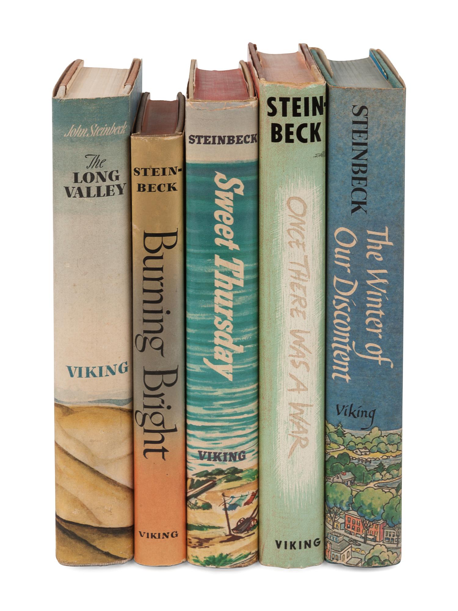 STEINBECK, John. A group of 5 works, comprising:
