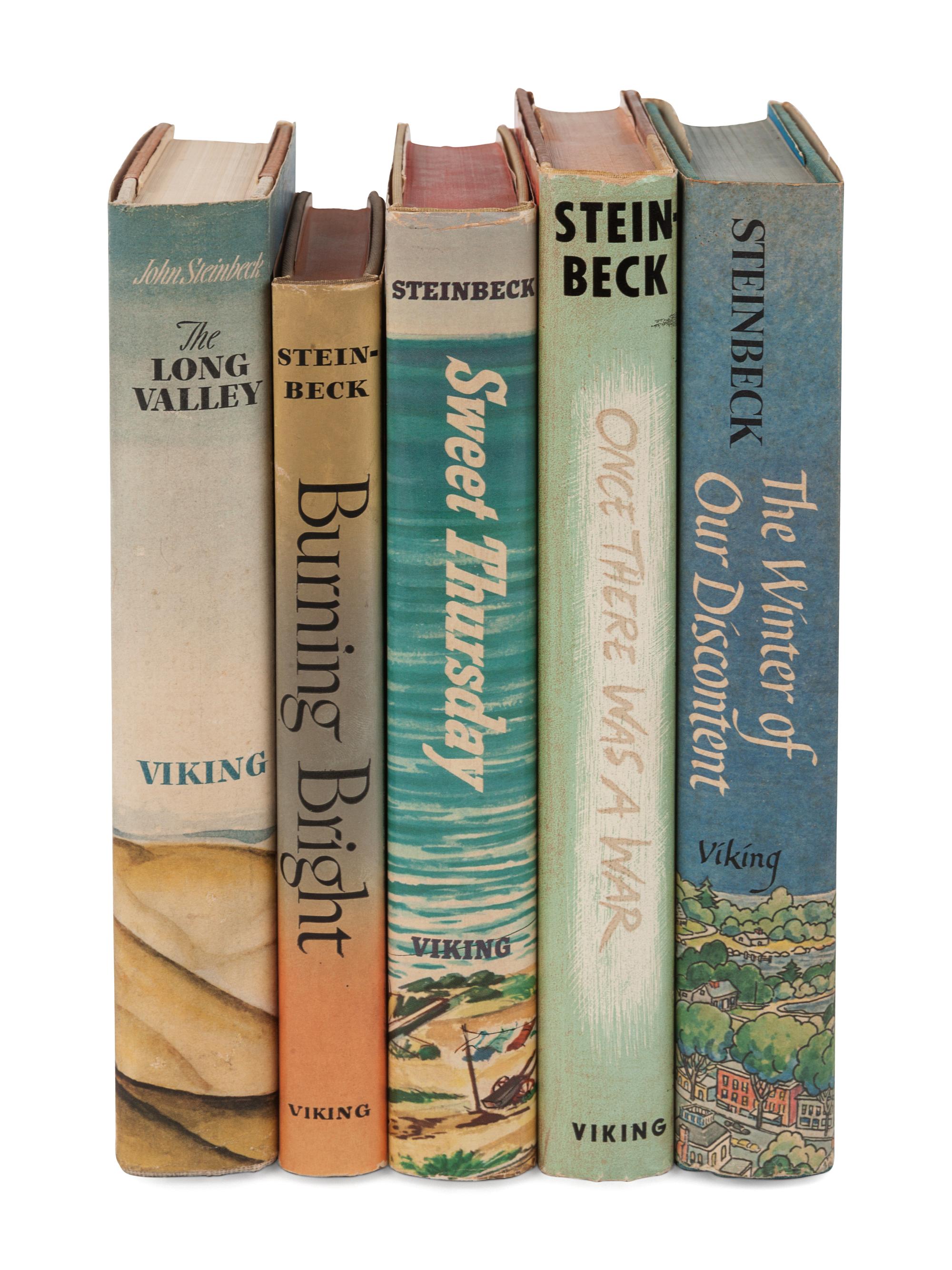 STEINBECK, John. A group of 5 works, comprising: