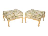 A Pair of Louis XV Style Painted Duchesses Brisees