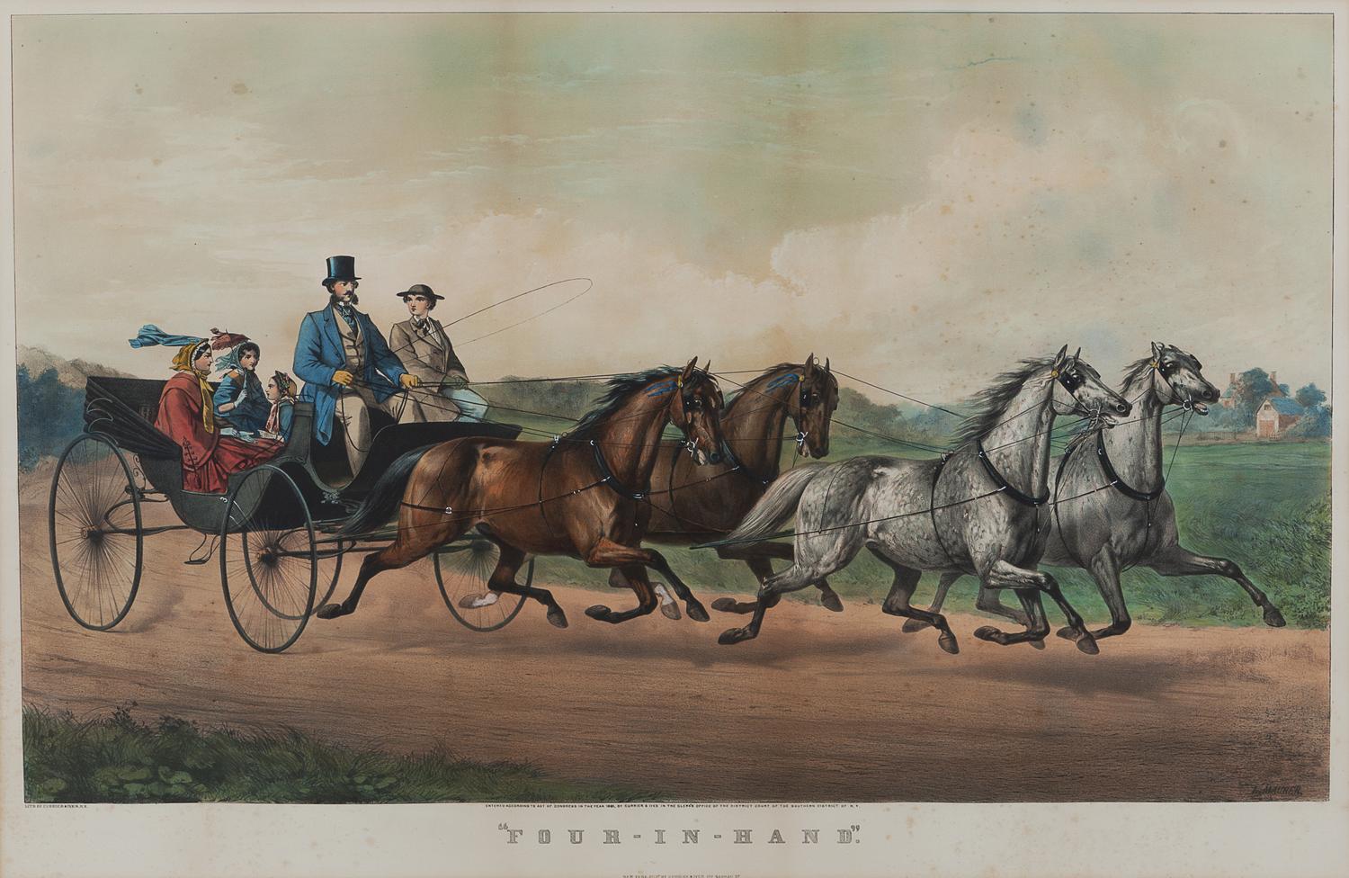 [HORSE RACING AND COACHING]. CURRIER and IVES, publishers