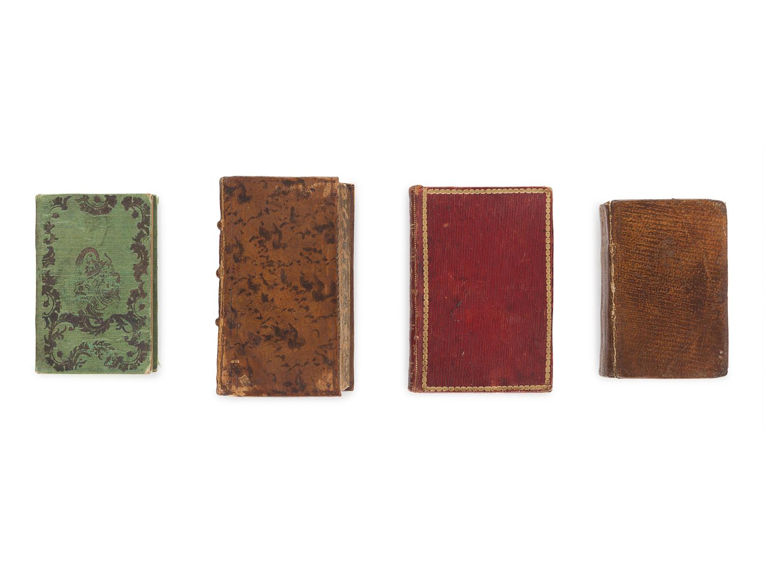[MINIATURE BOOKS]. A group of 4 miniature books, comprising: