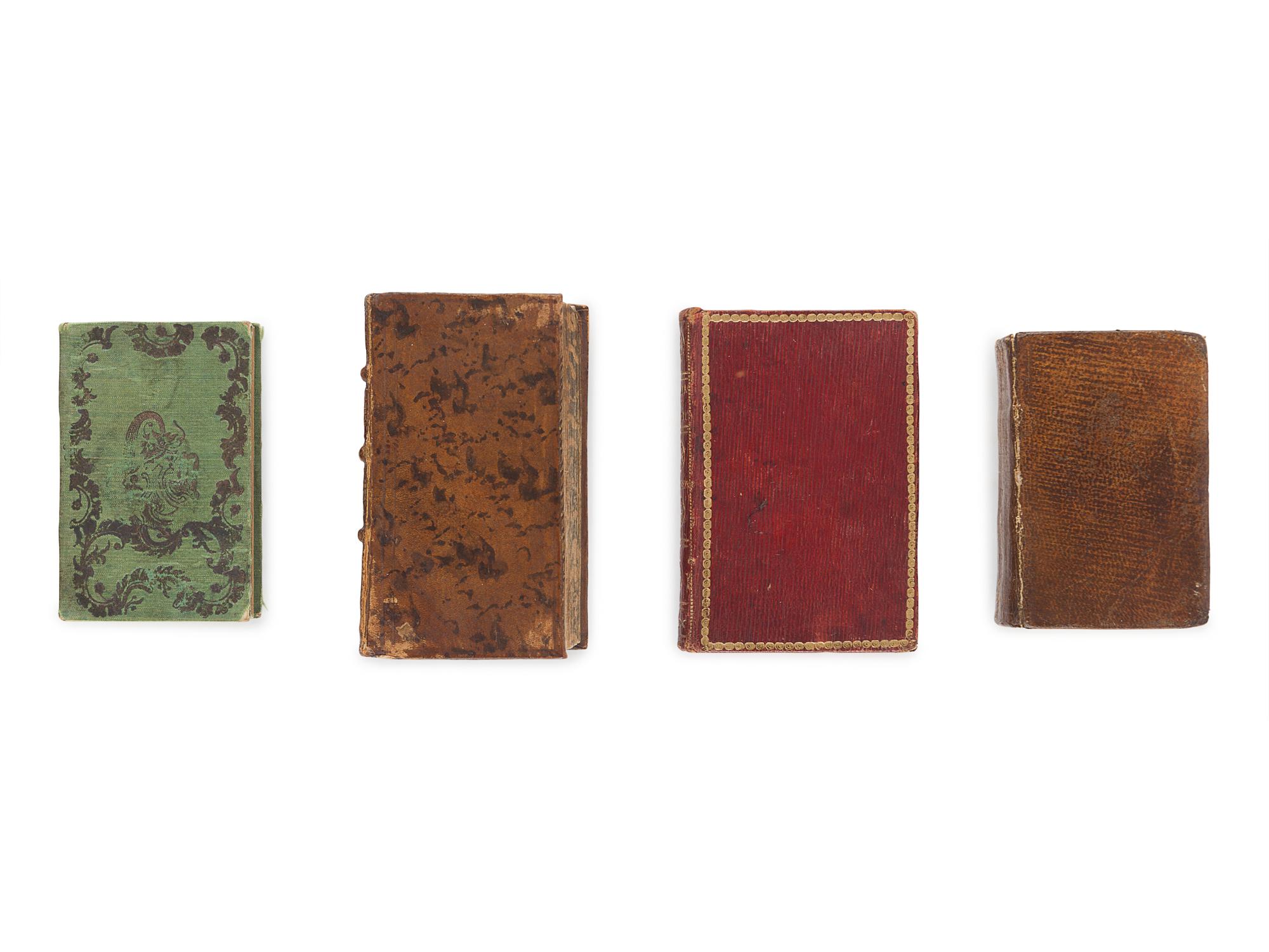 [MINIATURE BOOKS]. A group of 4 miniature books, comprising: